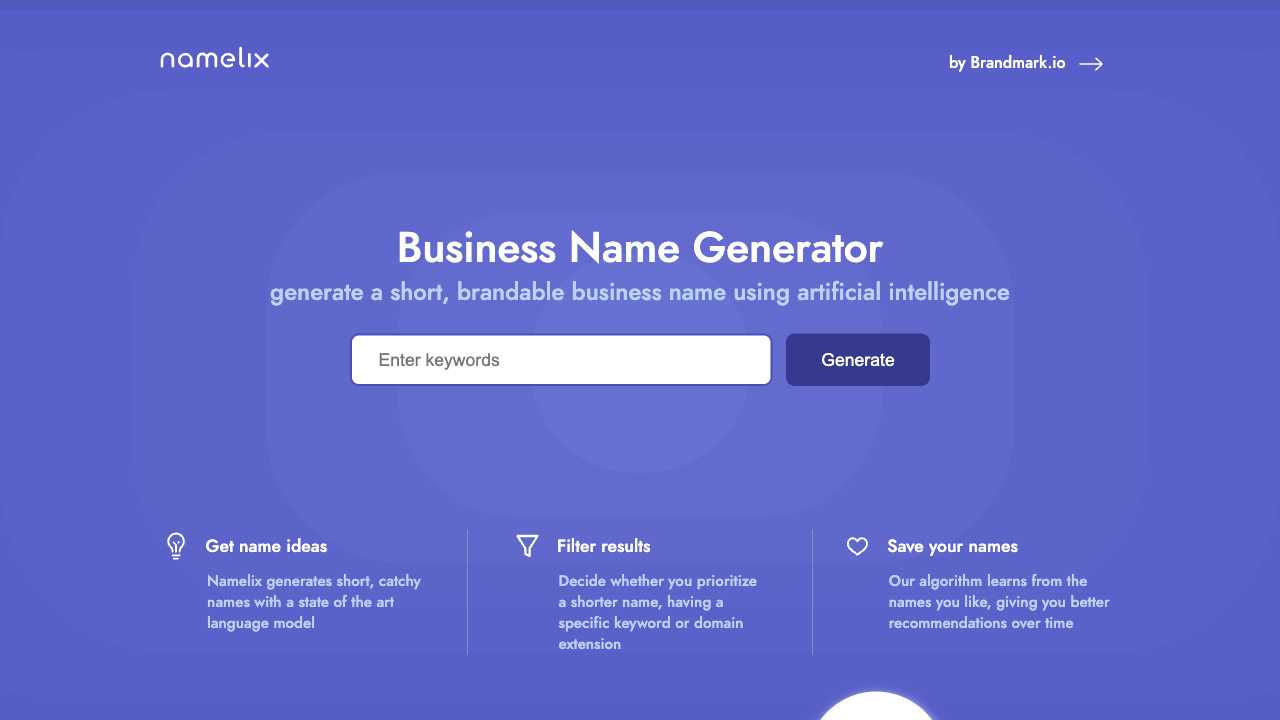 Screenshot of Namelix
