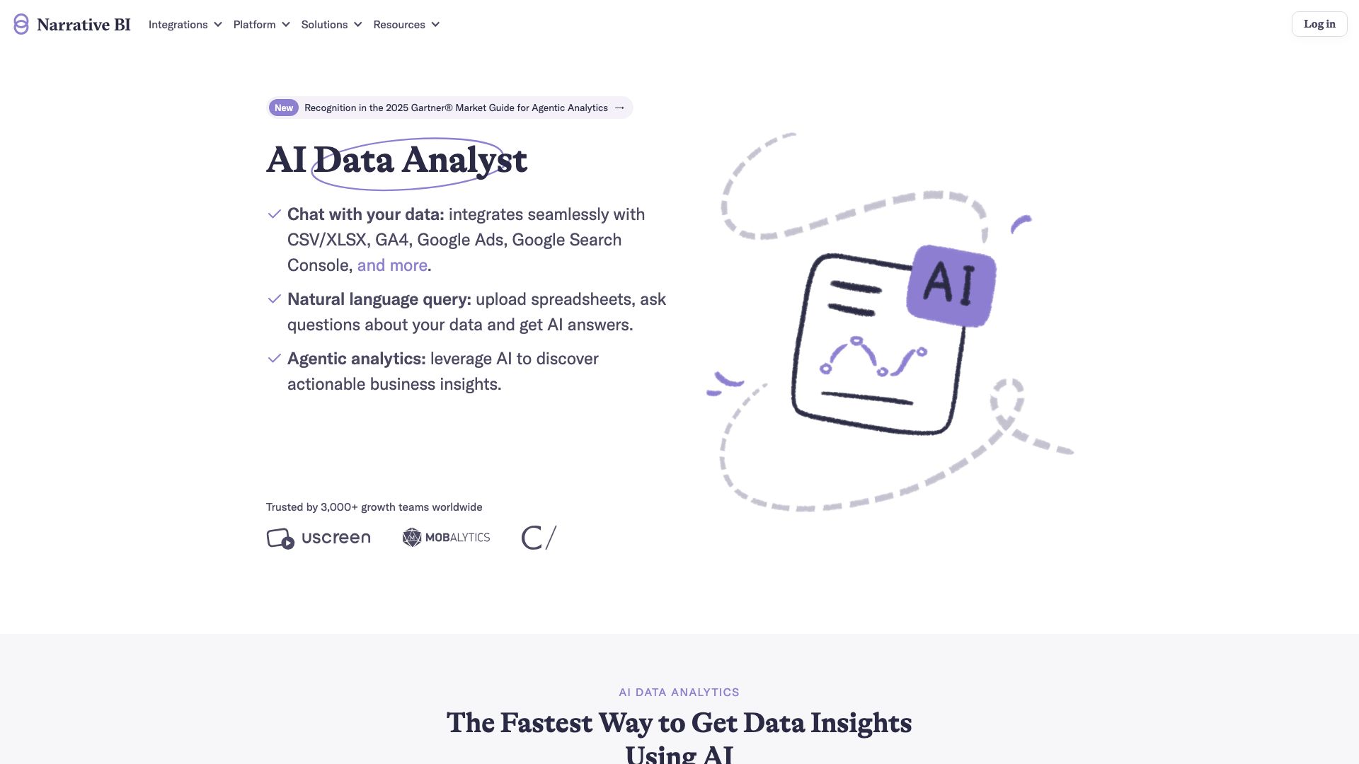 Screenshot of NBI.AI: AI-Powered Business Intelligence