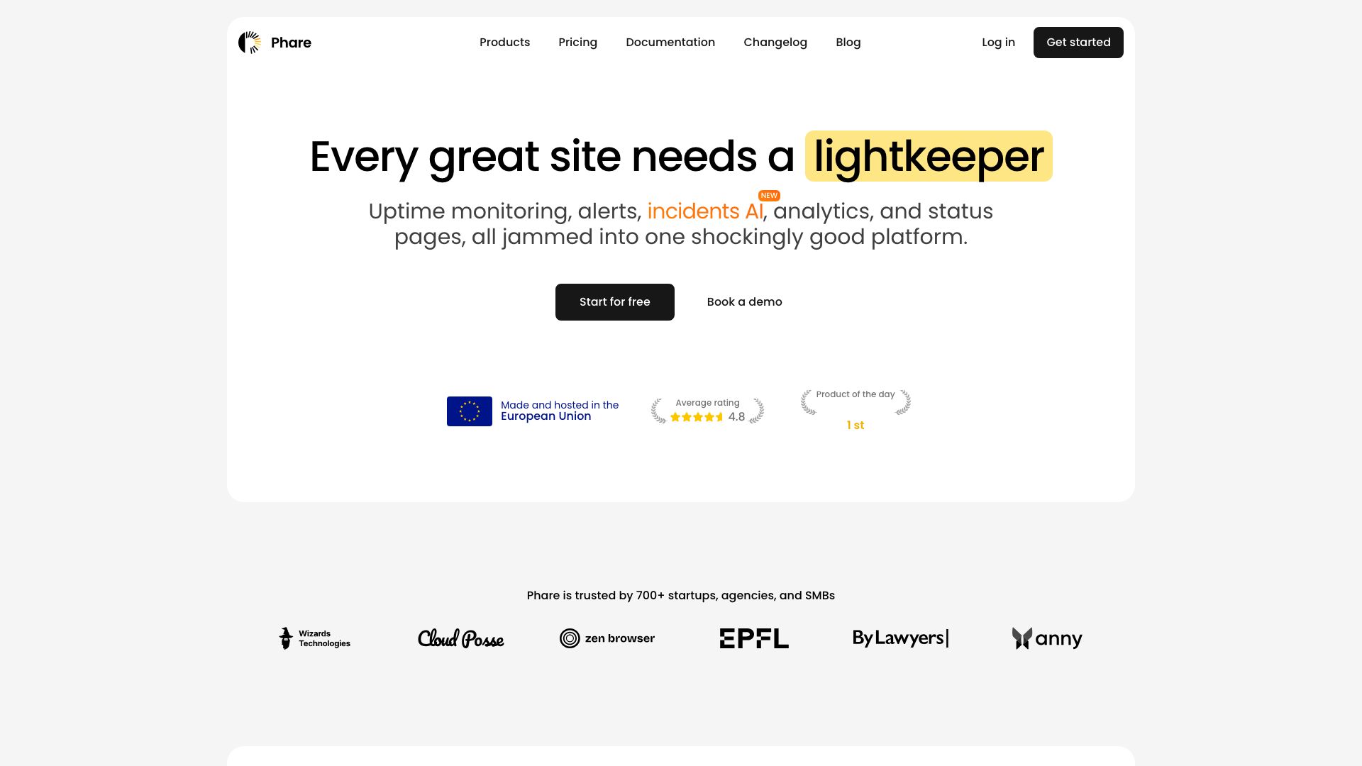 Screenshot of Phare.io: The Future of Developer Documentation