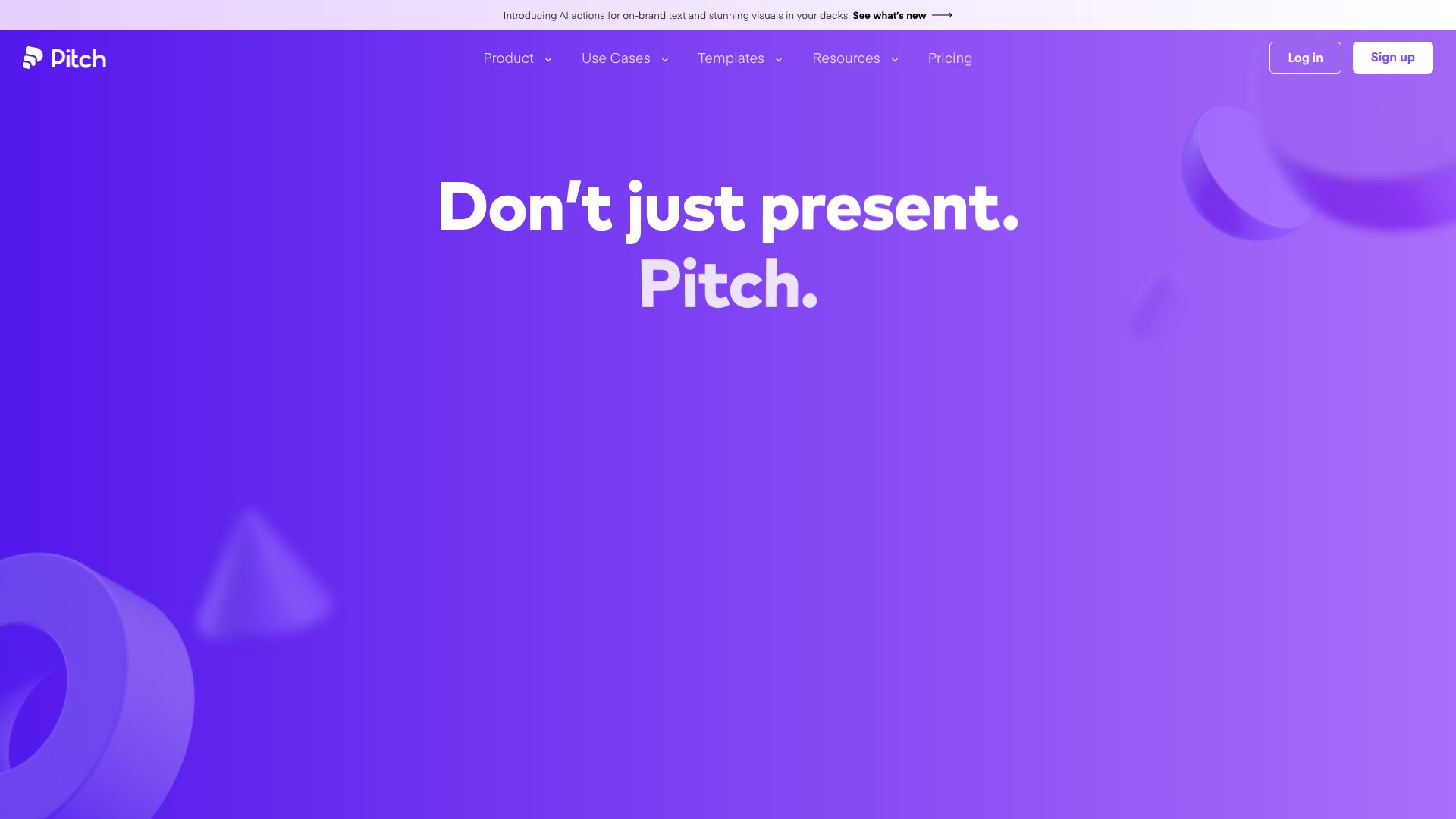 Screenshot of Pitch: Collaborative Presentation Software