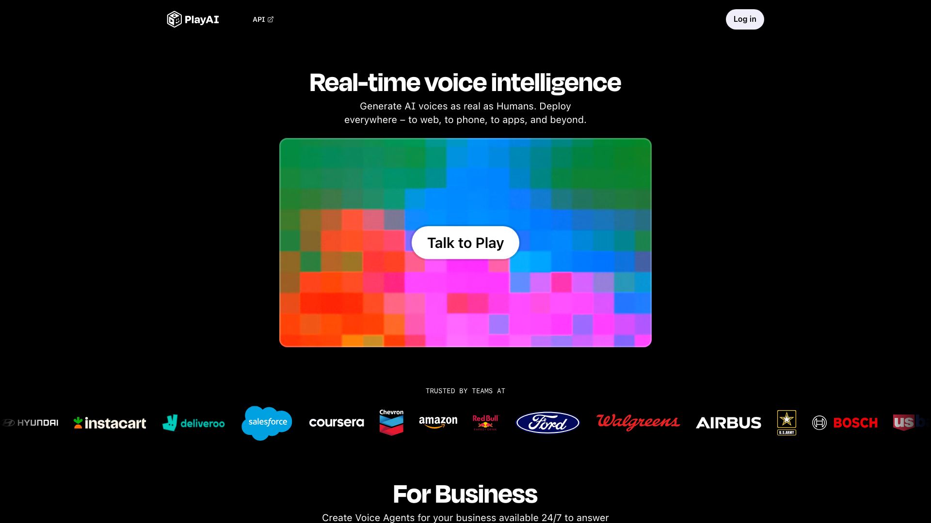 Screenshot of Play.AI