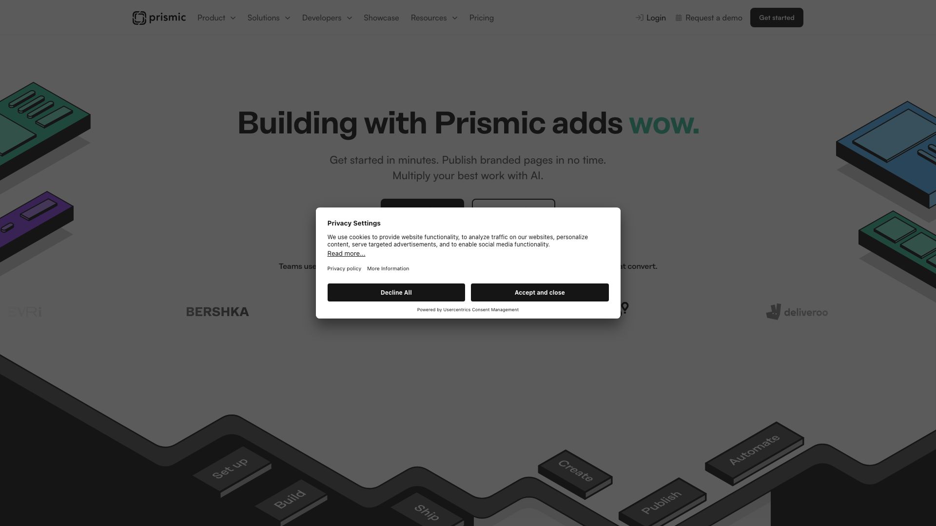Screenshot of Prismic: Your Visual Content Management Platform