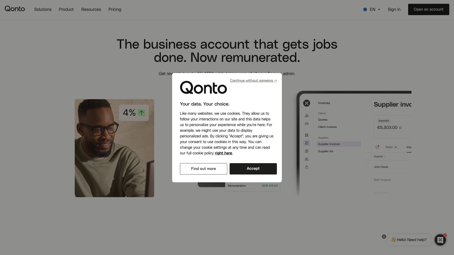 Screenshot of Qonto: Business Banking Reimagined