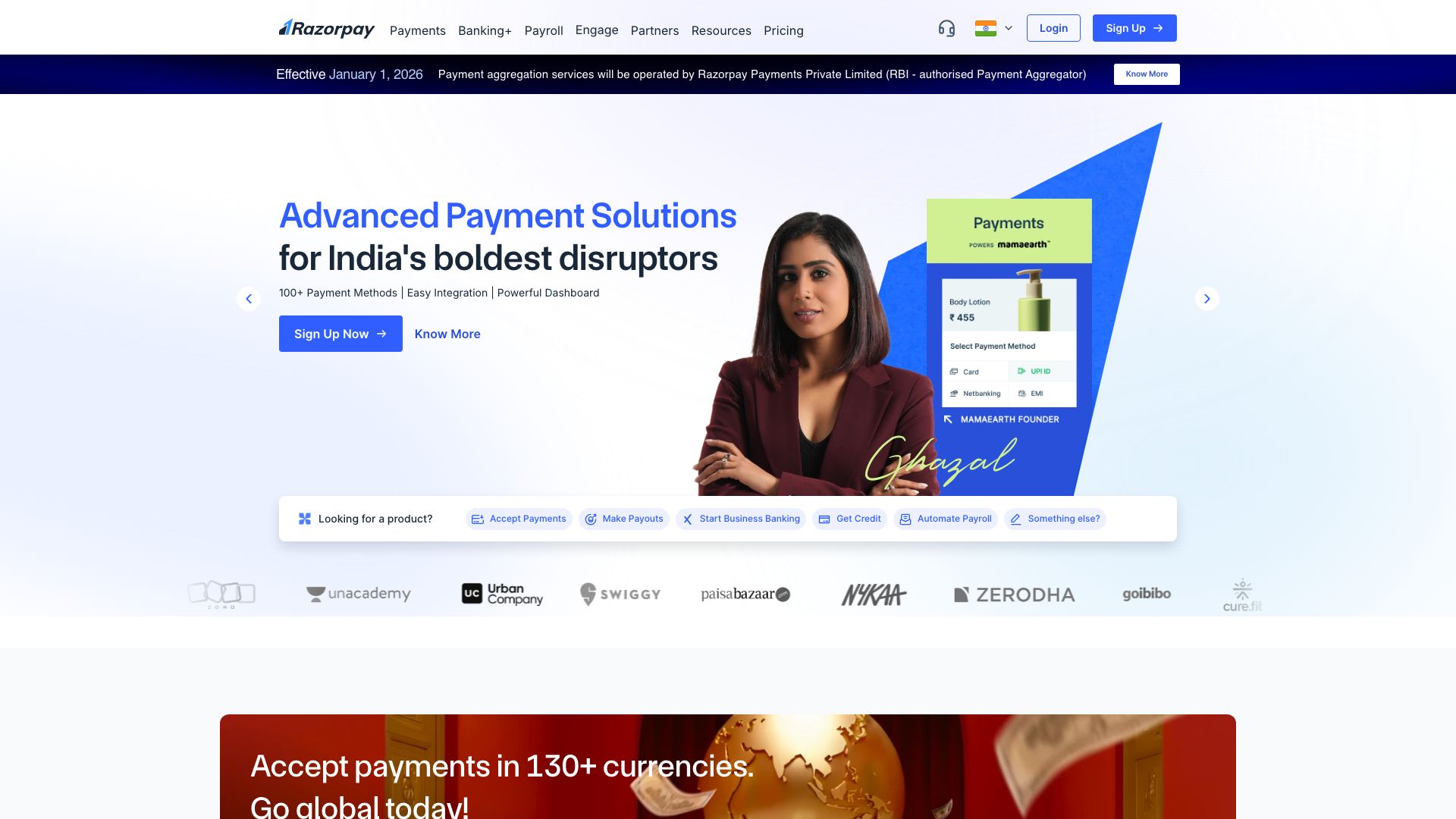 Screenshot of Razorpay: Your All-in-One Payment Gateway
