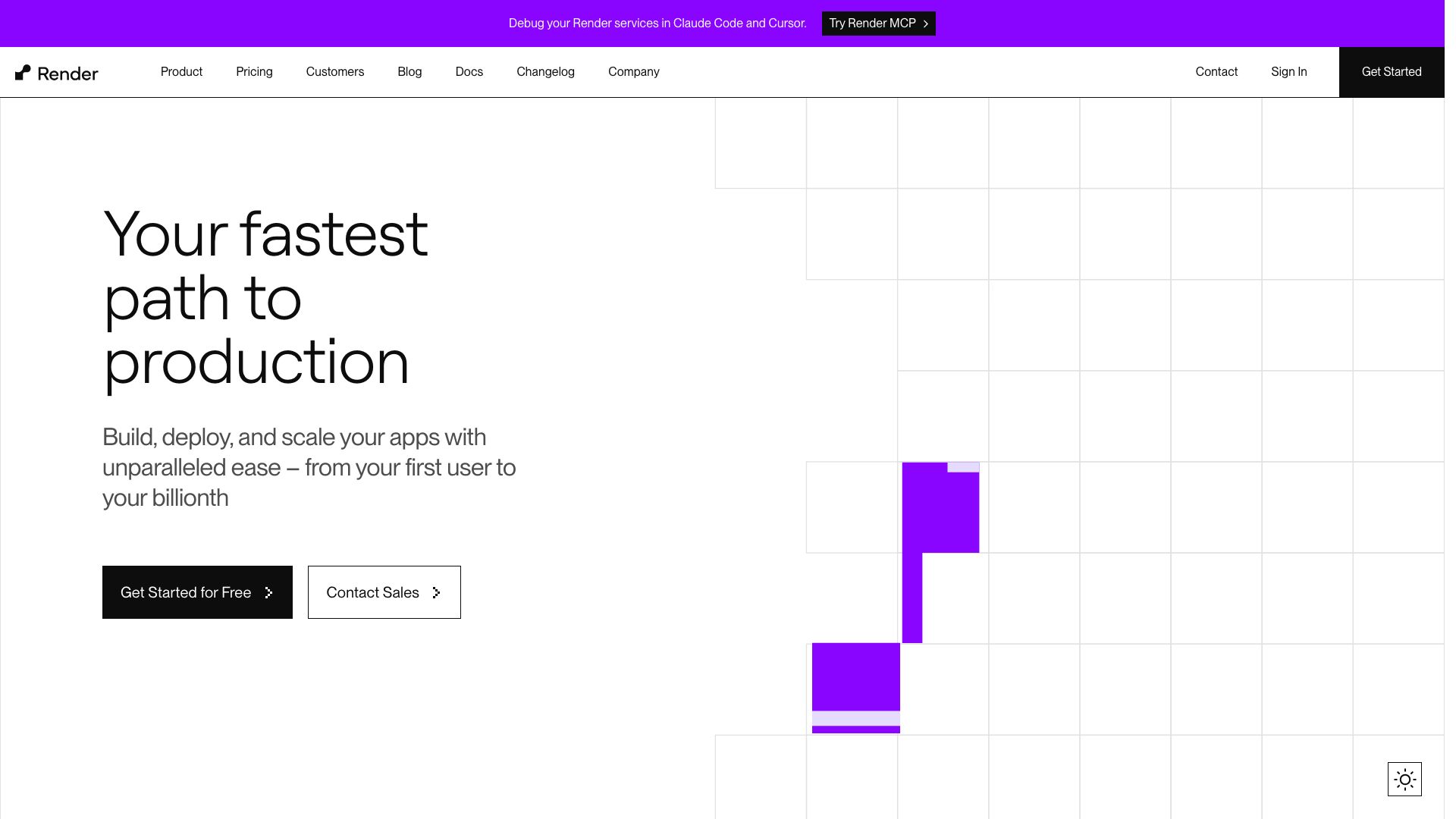 Screenshot of Render: Effortless Cloud Deployments