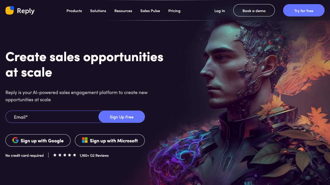 Screenshot of Reply.io: The AI-Powered Sales Engagement Platform