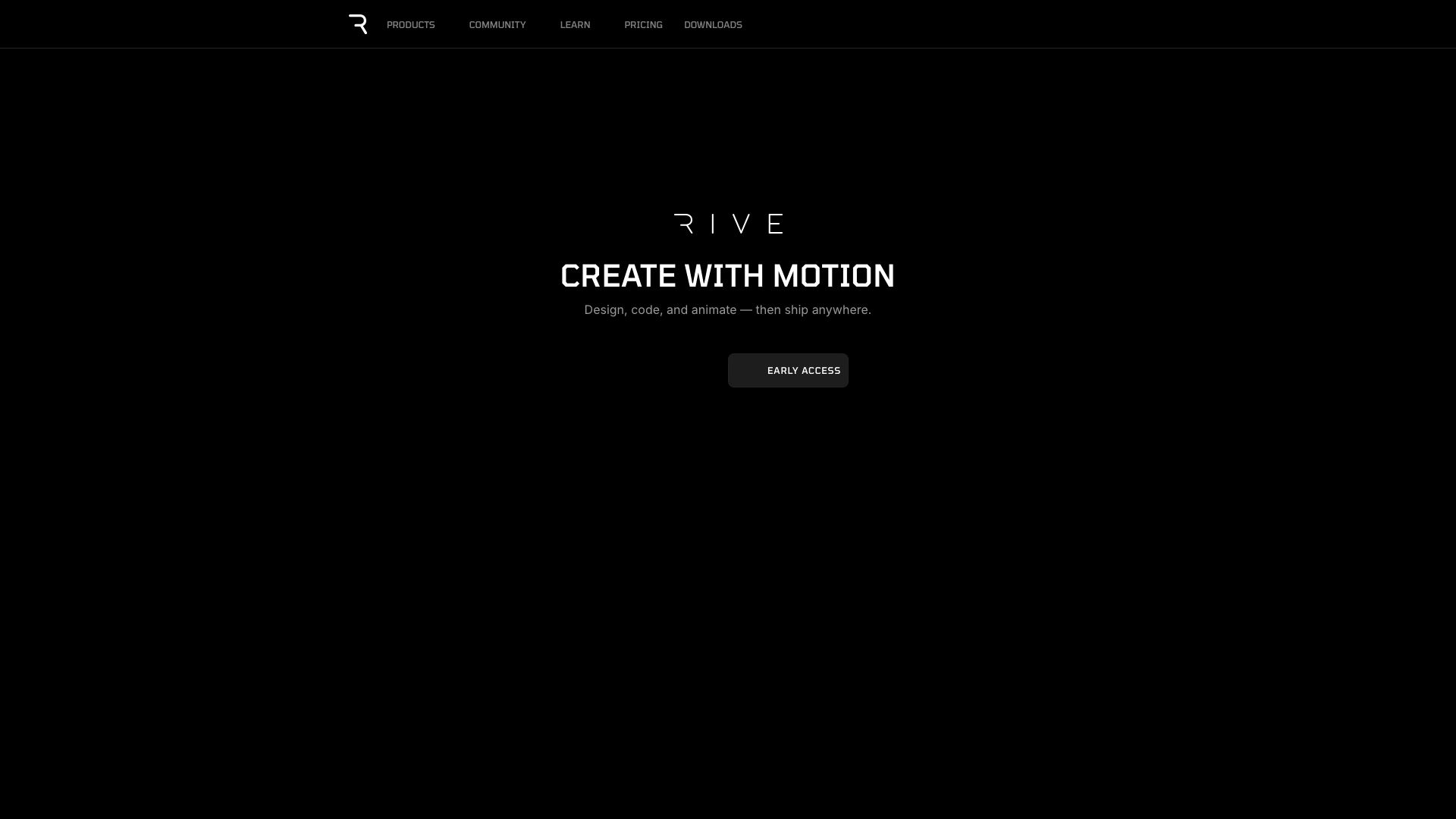 Screenshot of Rive: Interactive Animation for Everyone