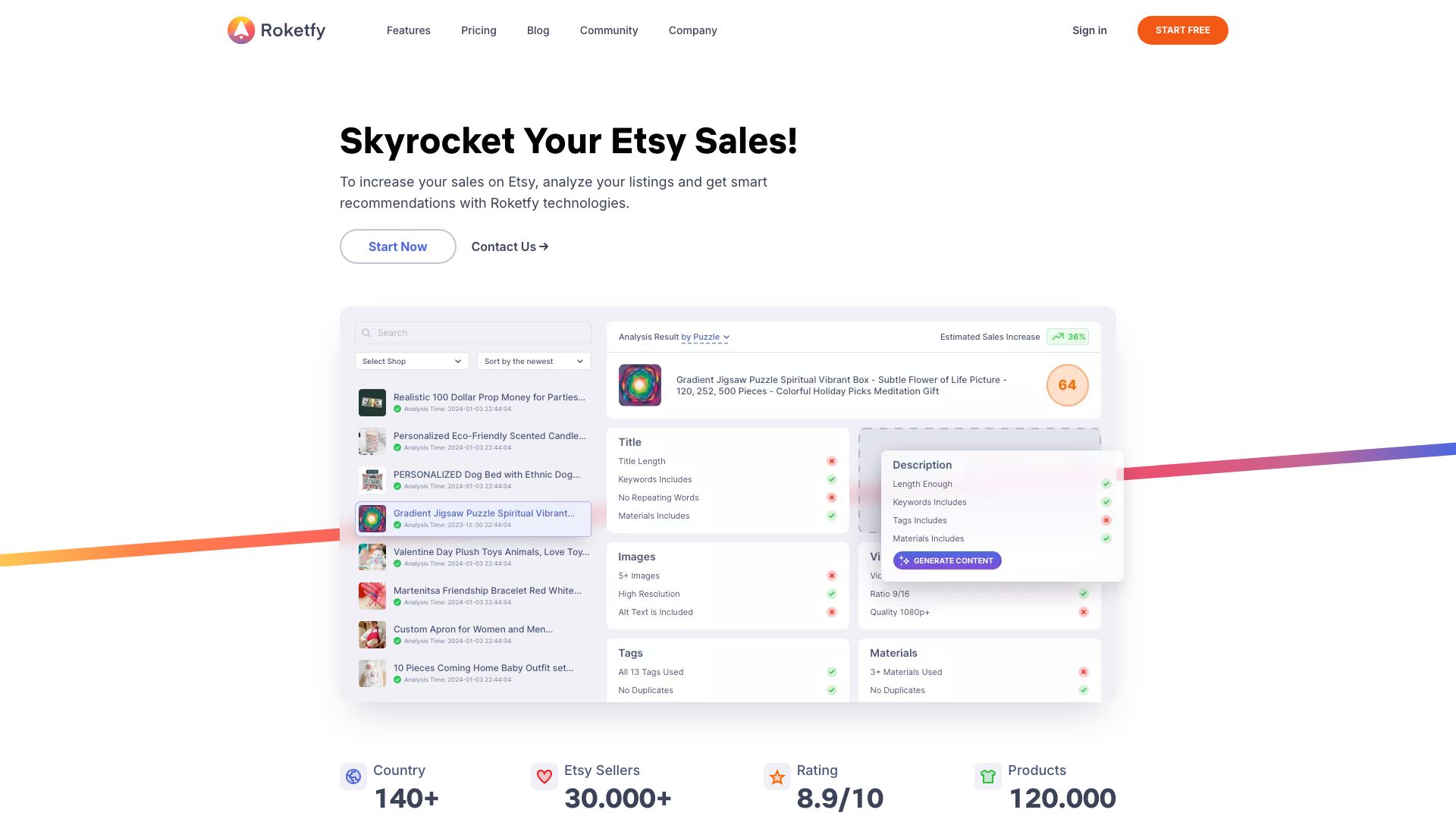 Screenshot of Roketfy: Your All-in-One Launchpad for Digital Products