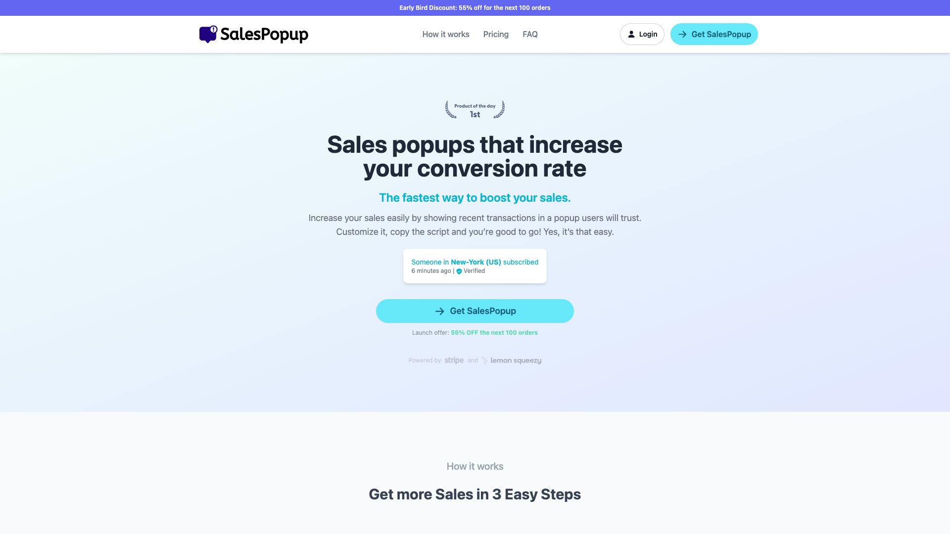Screenshot of SalesPopup.io: Boost Your Conversions with Engaging Popups