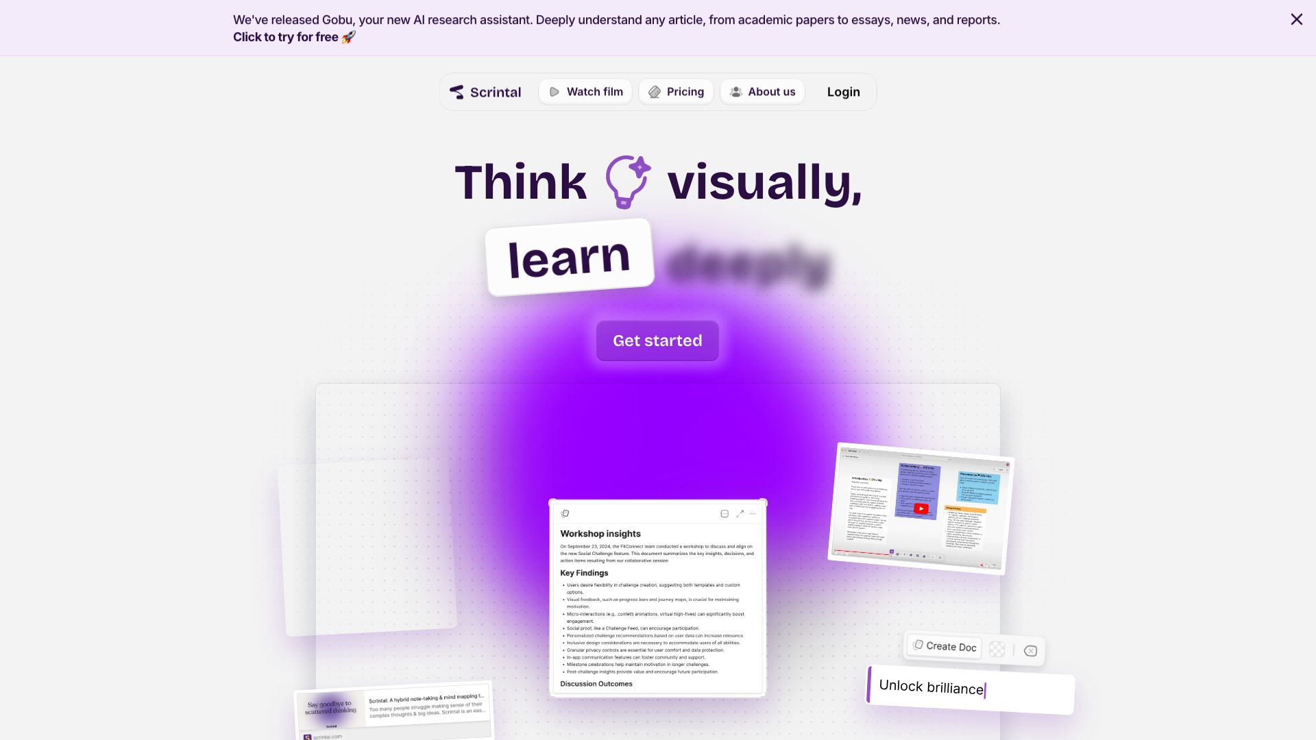 Screenshot of Scr.intal: AI-Powered Research Summarization