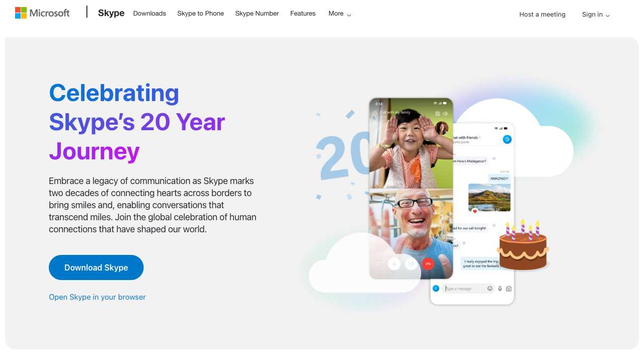 Screenshot of Skype: Free Calls, Video Calls, and Chat