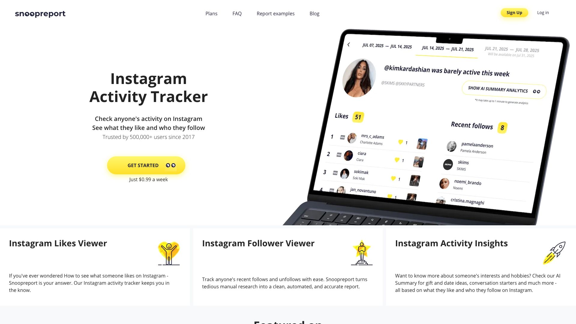 Screenshot of SnoopReport: Discreet Online Activity Monitoring