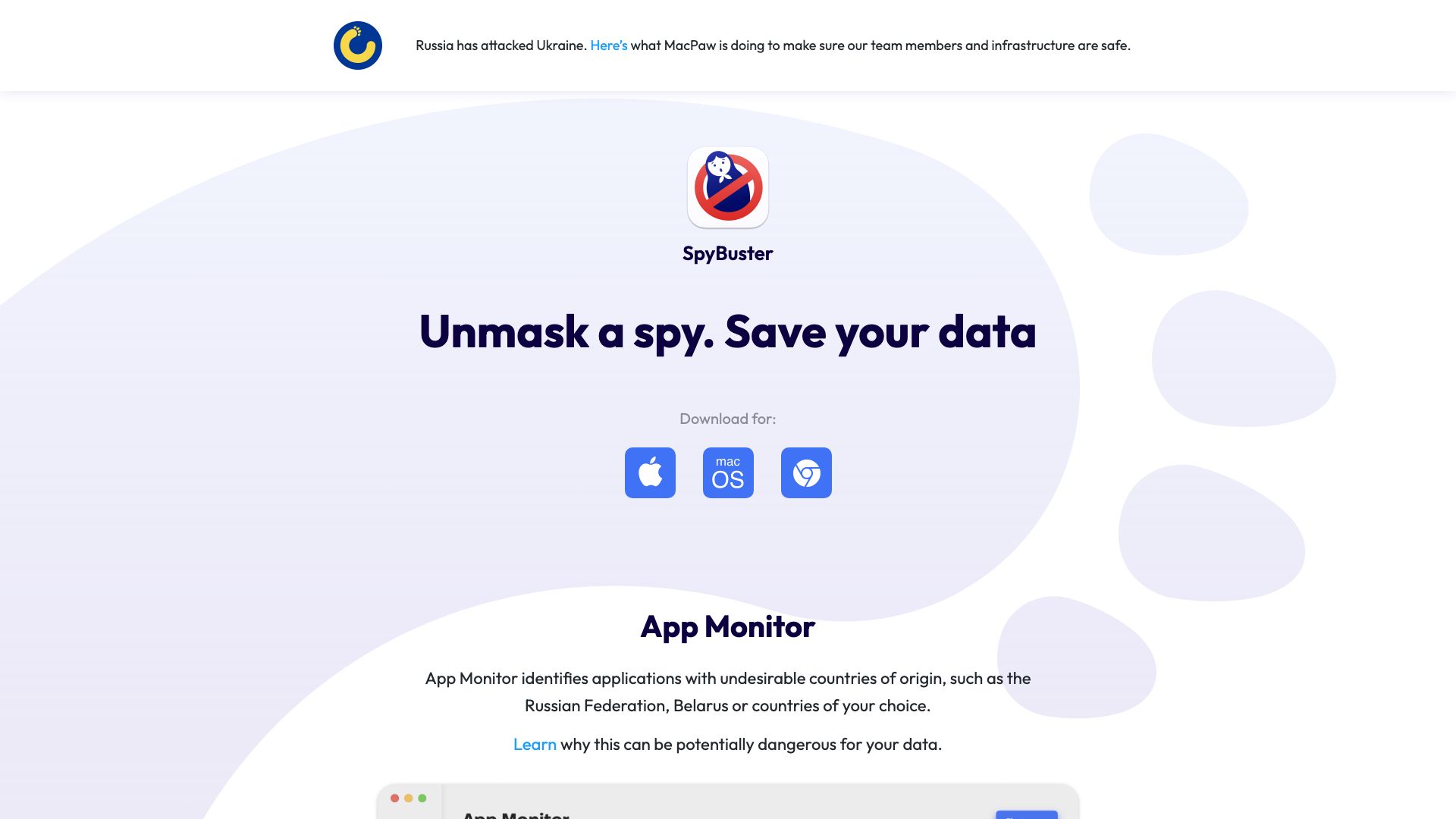 Screenshot of SpyBuster: Your Digital Privacy Guardian