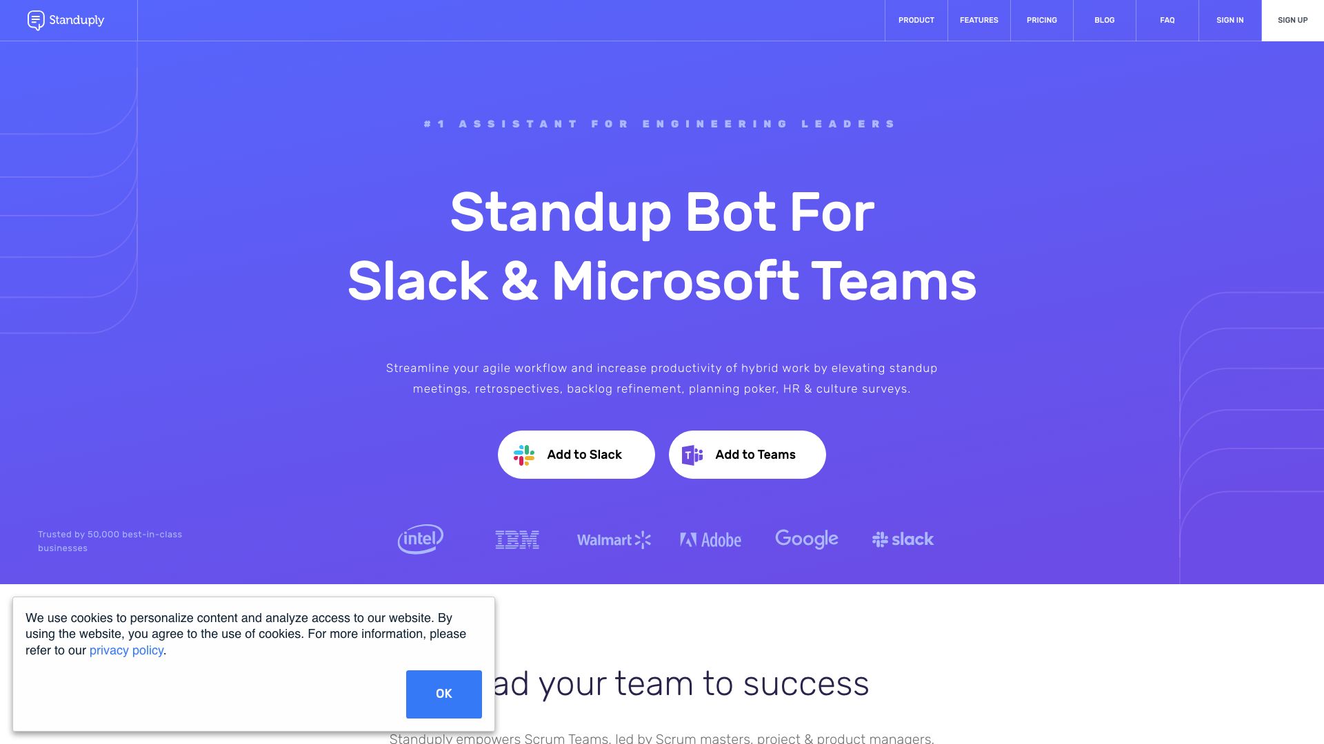Screenshot of Standuply: Your Daily Stand-up Assistant