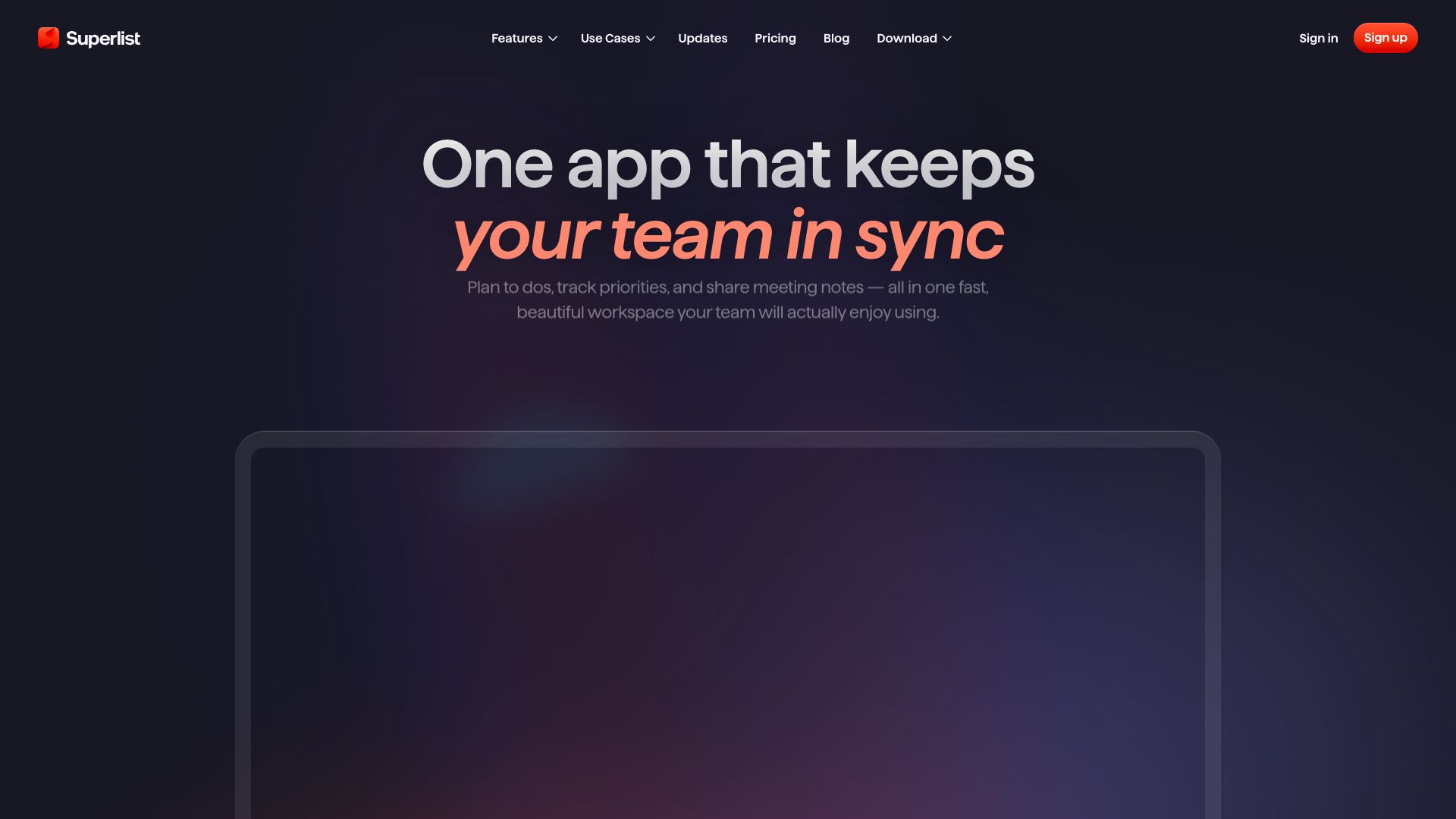 Screenshot of Superlist: Your Ultimate Productivity Hub