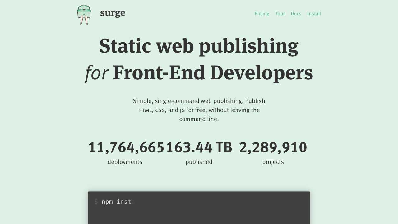 Surge.sh - Modern Static Web Hosting