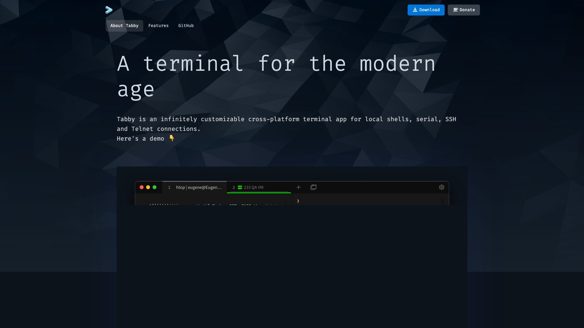 Screenshot of Tabby: Your AI Code Companion
