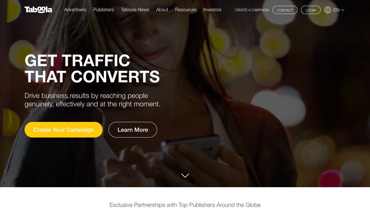 Screenshot of Taboola: The Discovery Platform