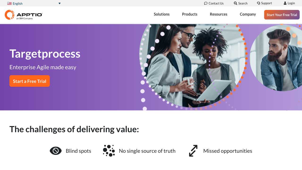 Screenshot of Targetprocess