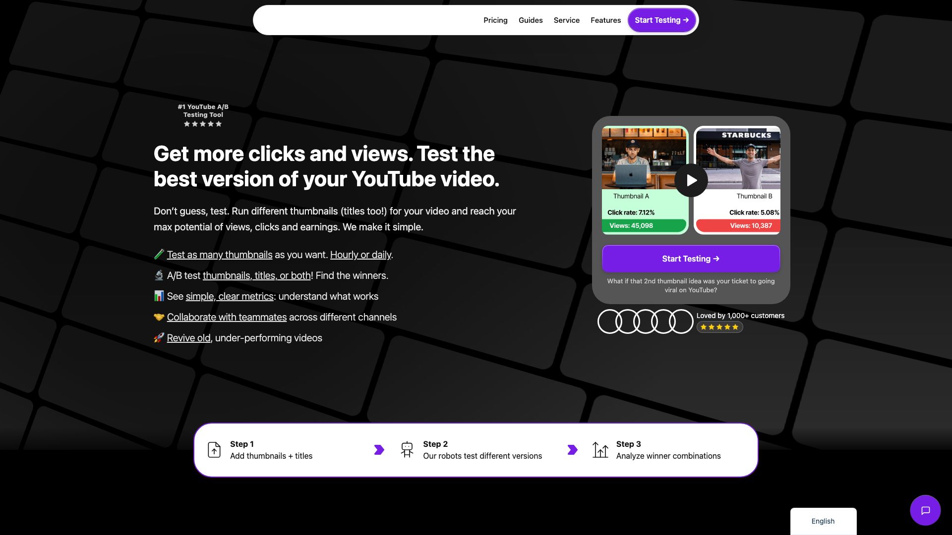 Screenshot of Thumbnail Test