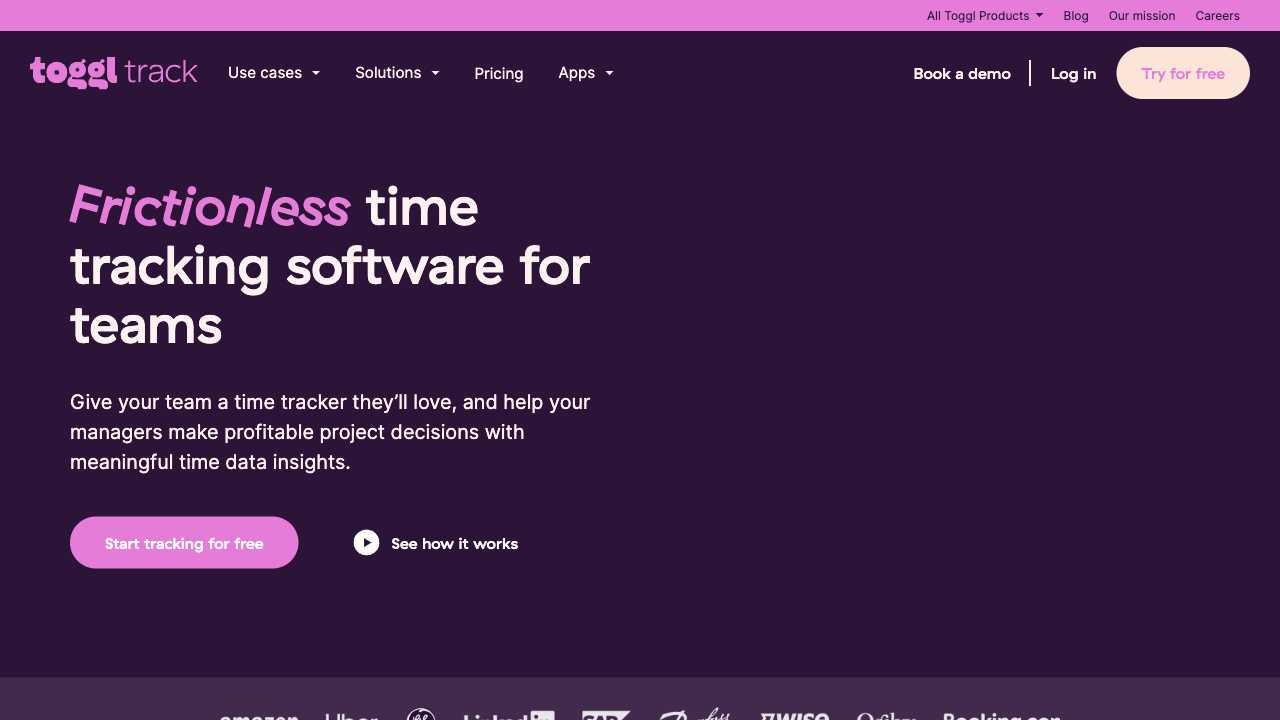 Screenshot of Toggl - Time Tracking for Freelancers and Teams