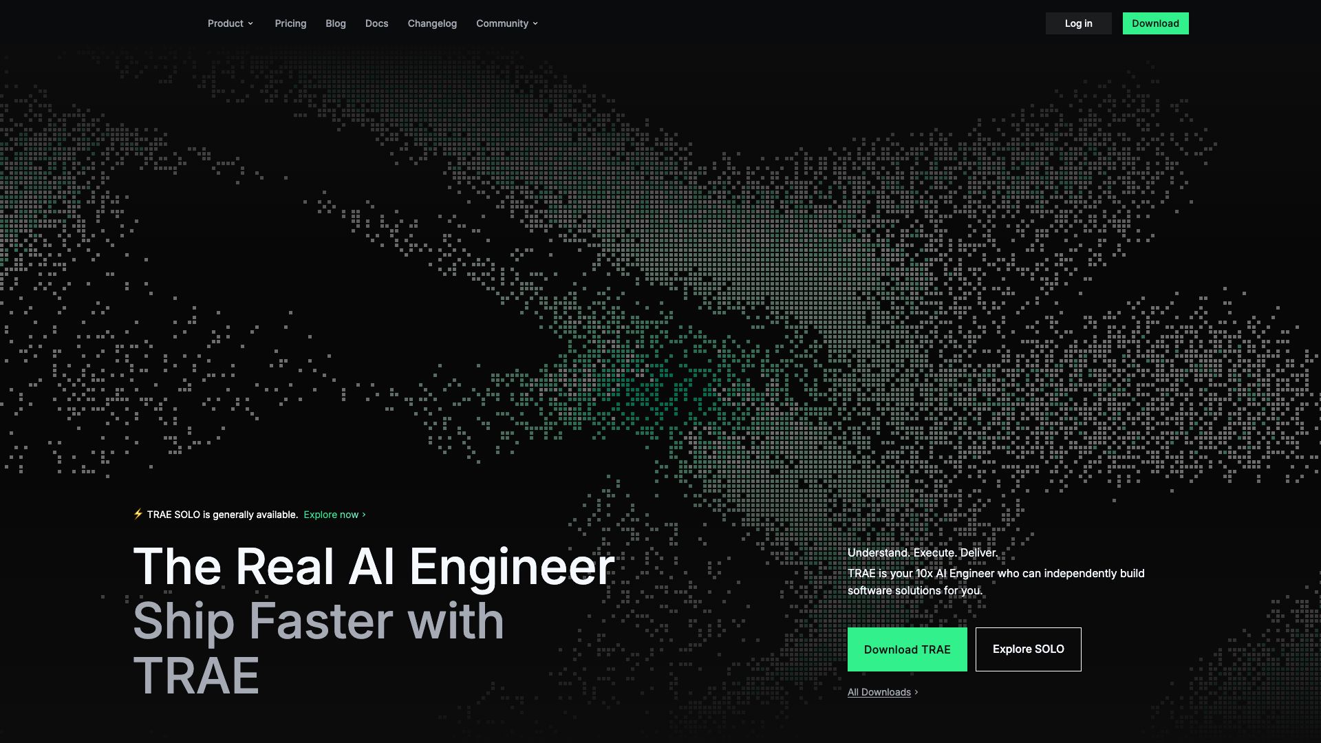 Screenshot of Trae.ai: AI-Powered Insights for Customer Understanding