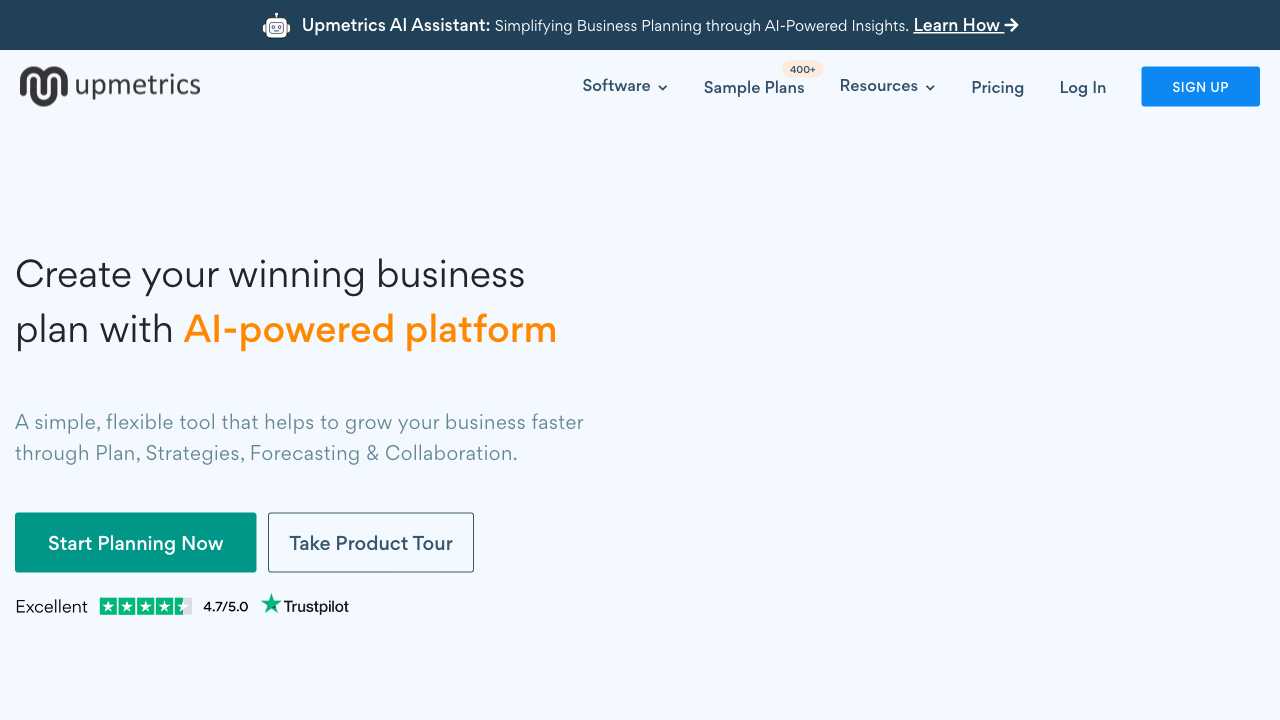 Screenshot of Upmetrics: Performance Management Software
