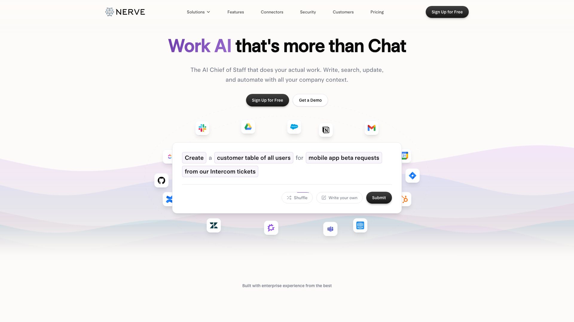 Screenshot of Usenerve: Your Digital Command Center
