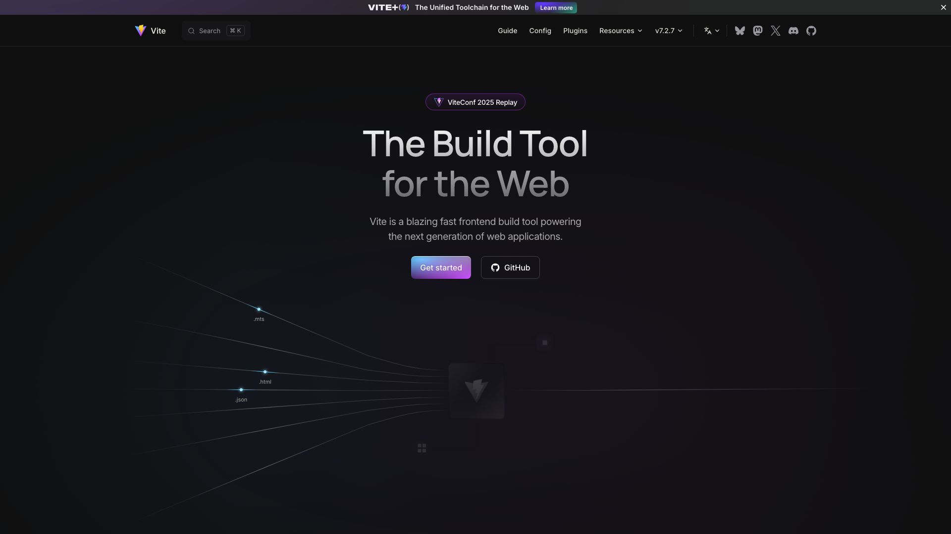 Screenshot of Vite: Next Generation Frontend Tooling