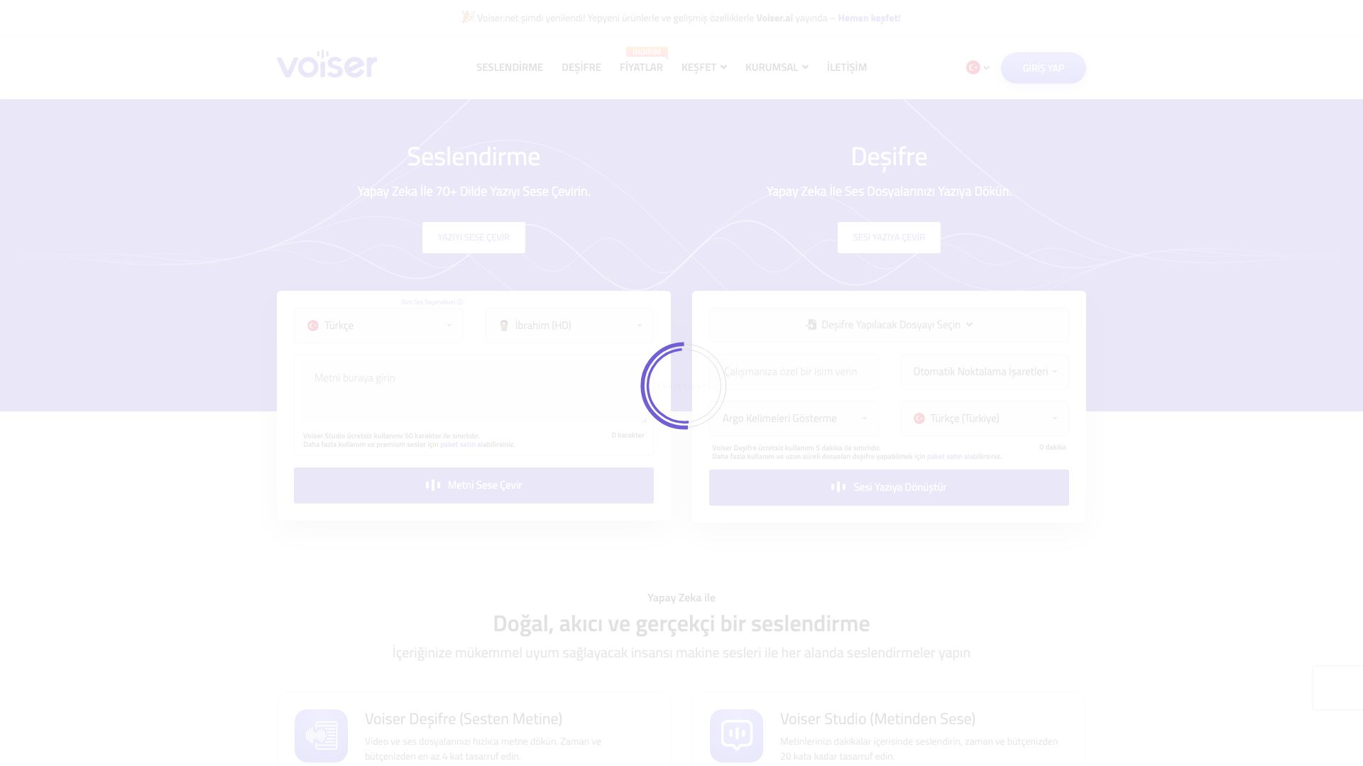Screenshot of Voiser: AI Voice Generation & Editing