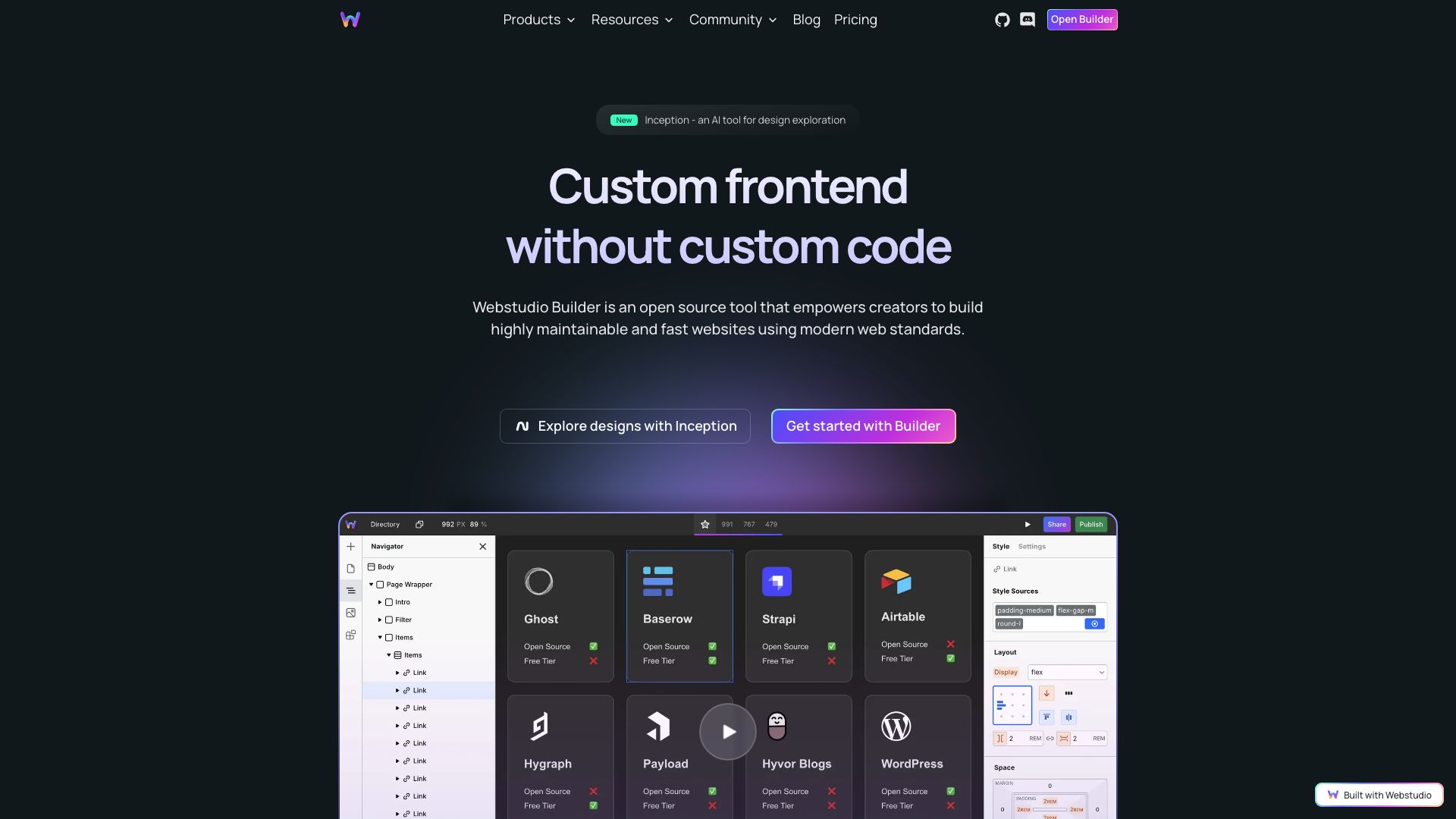Screenshot of Webstudio: Effortless Website Building