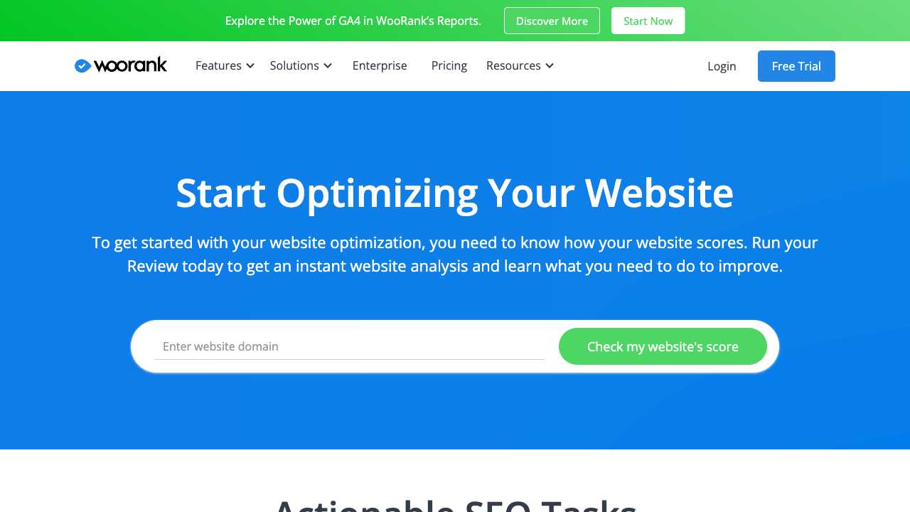Screenshot of Woorank: SEO & Digital Marketing