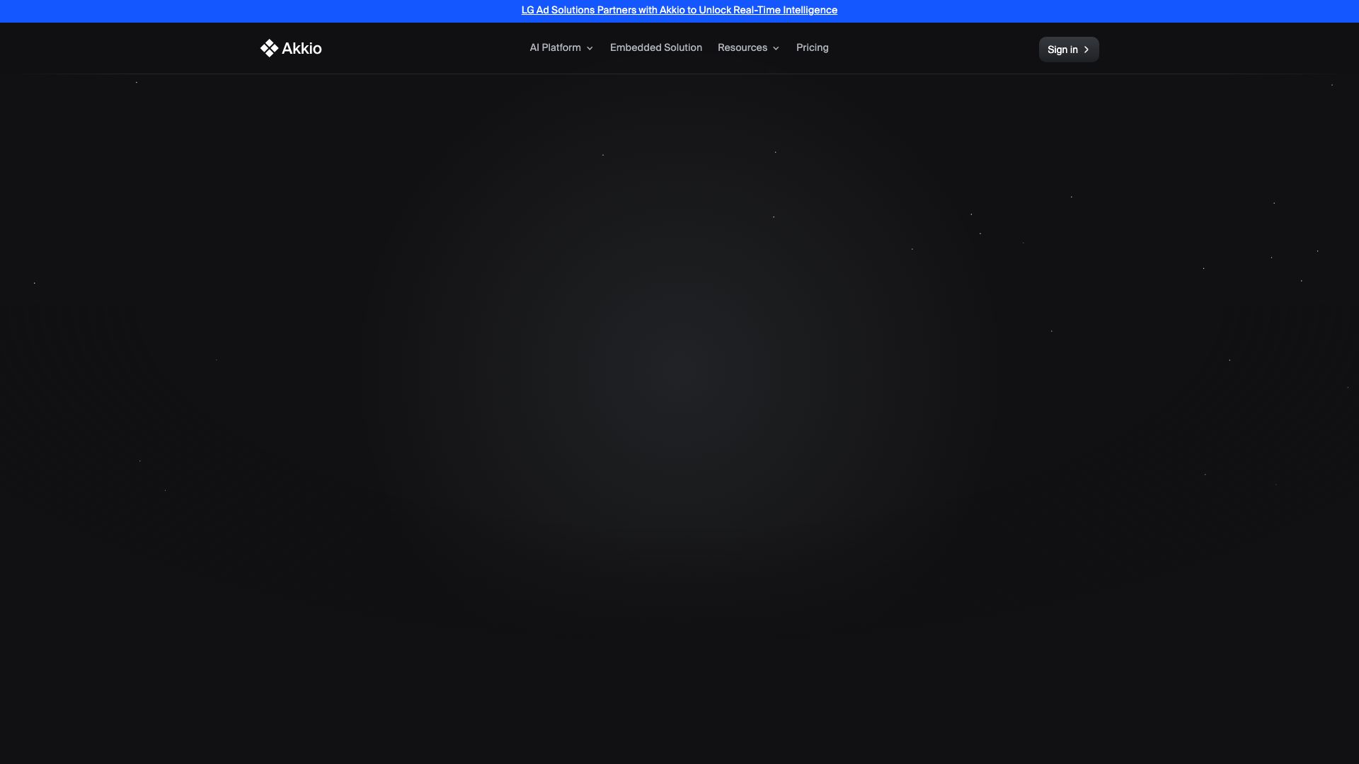 Screenshot of Akkio: No-Code AI for Business
