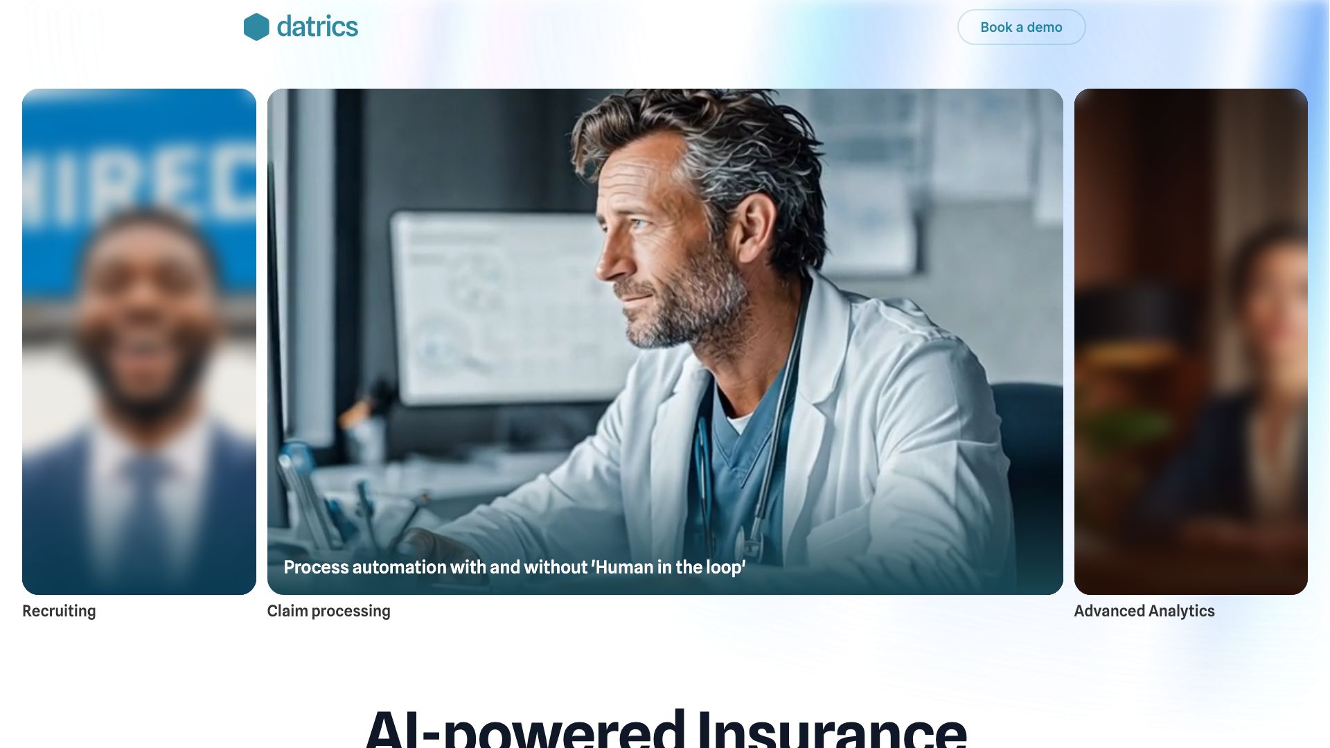 Screenshot of Datrics.ai