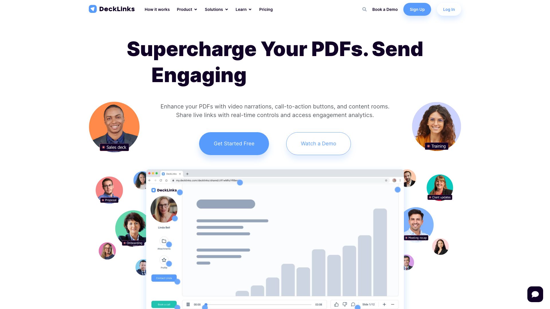 Screenshot of Decklinks: Visualizing and Sharing Your Ideas