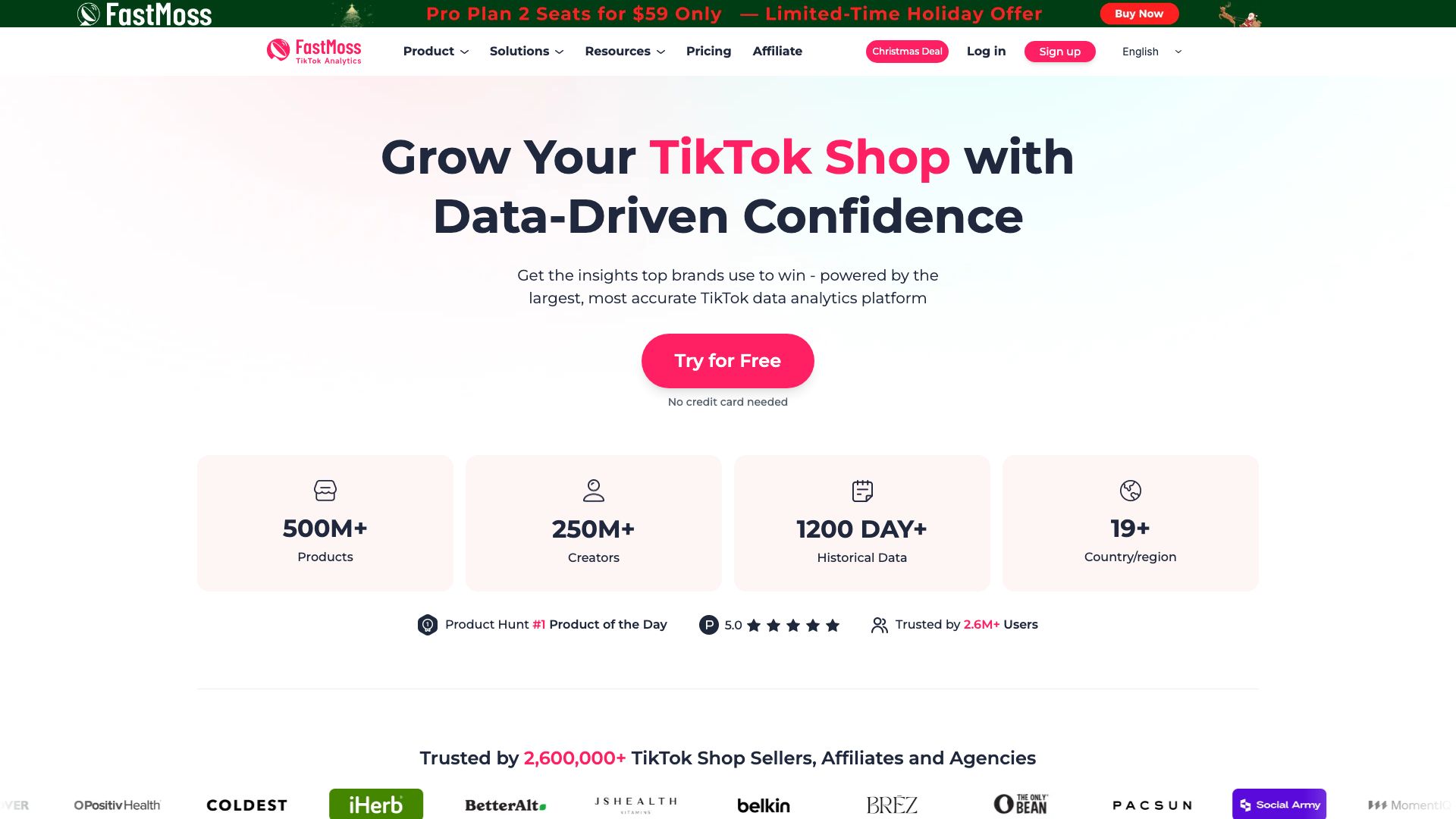 Screenshot of FastMoss: AI-Powered Knowledge Management