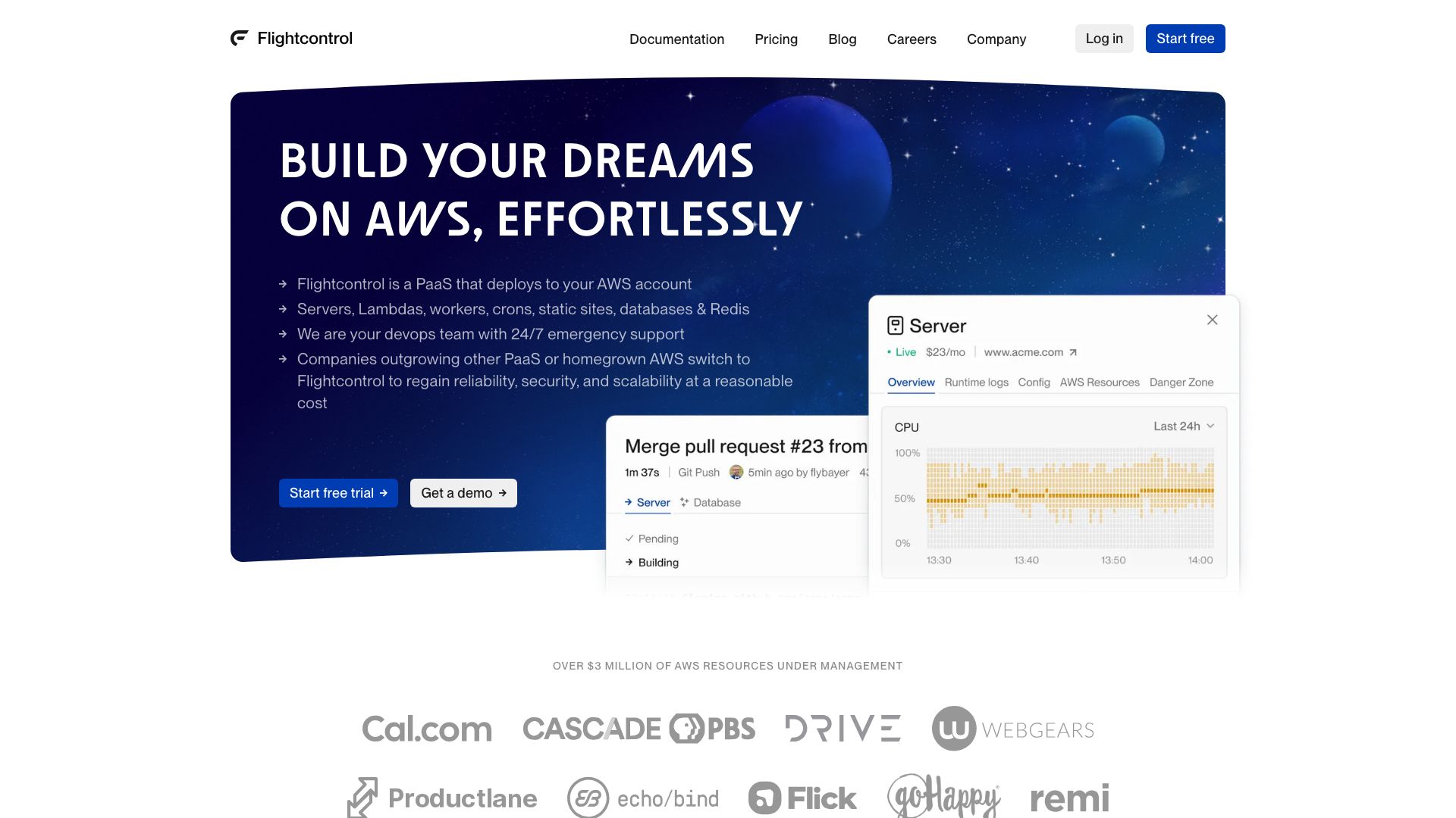 Screenshot of FlightControl: Effortless Cloud Deployments