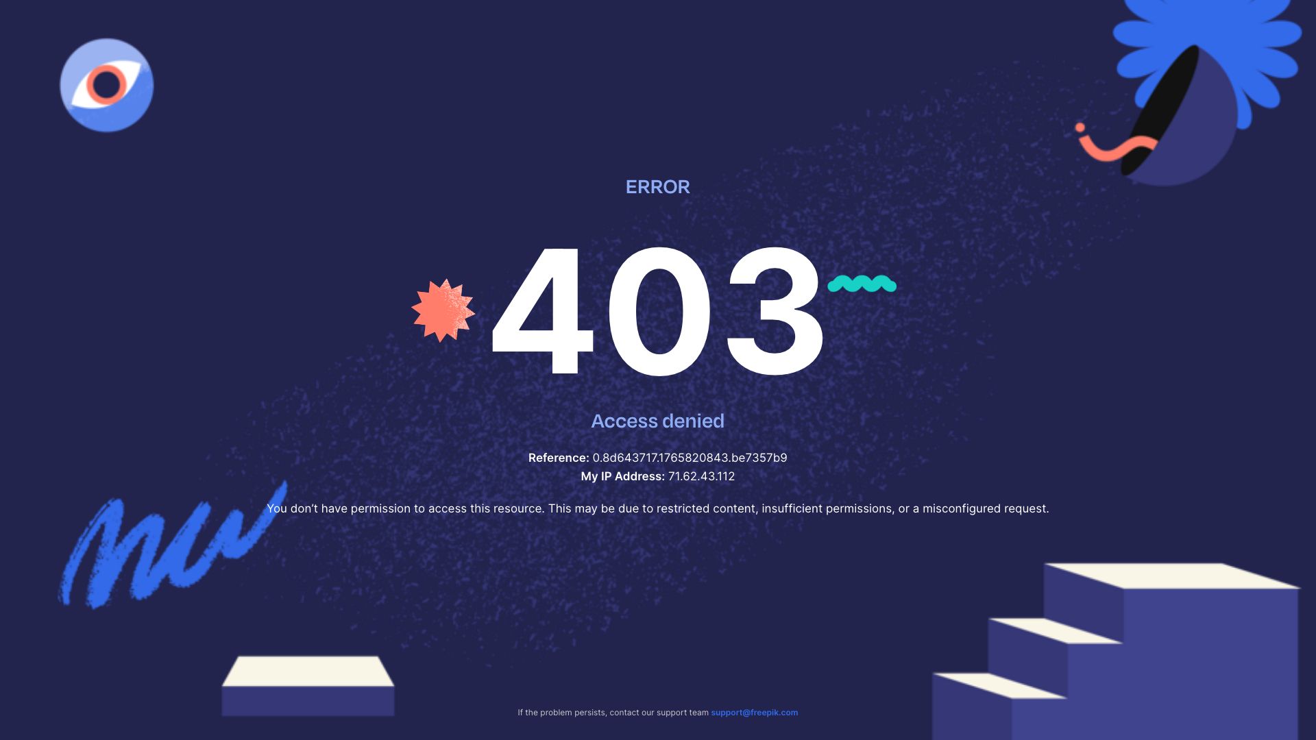 Screenshot of Freepik: Your Go-To for Free Design Assets