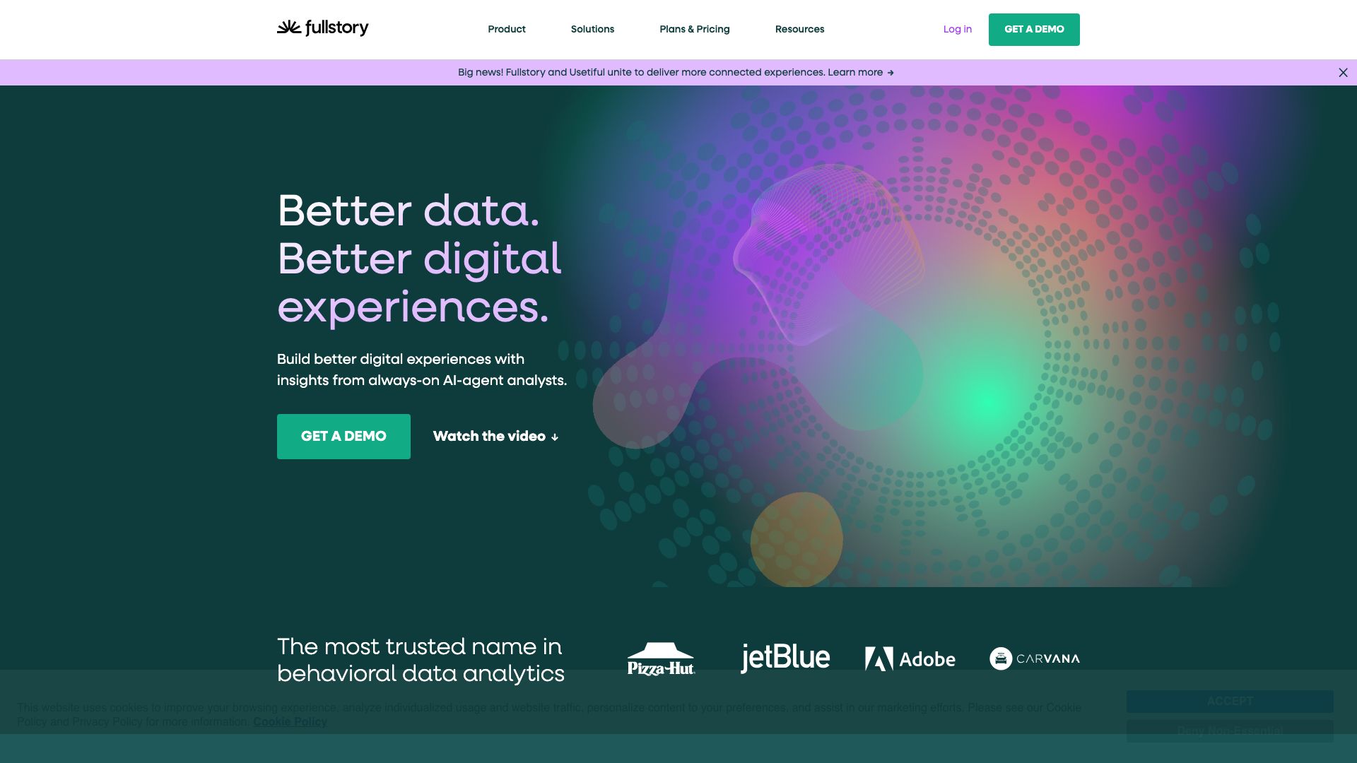 Screenshot of FullStory: Digital Experience Intelligence