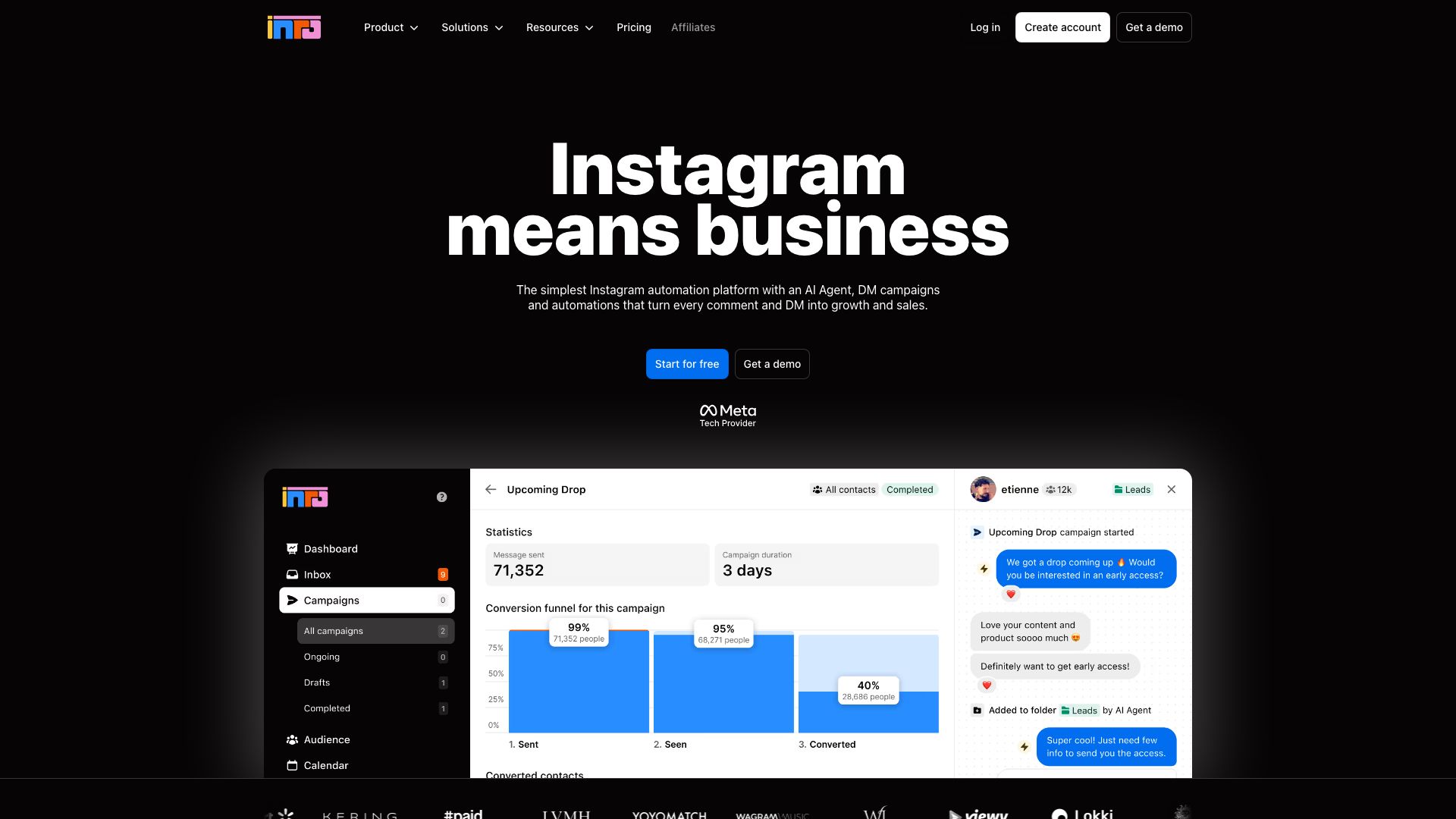 Screenshot of Inro Social