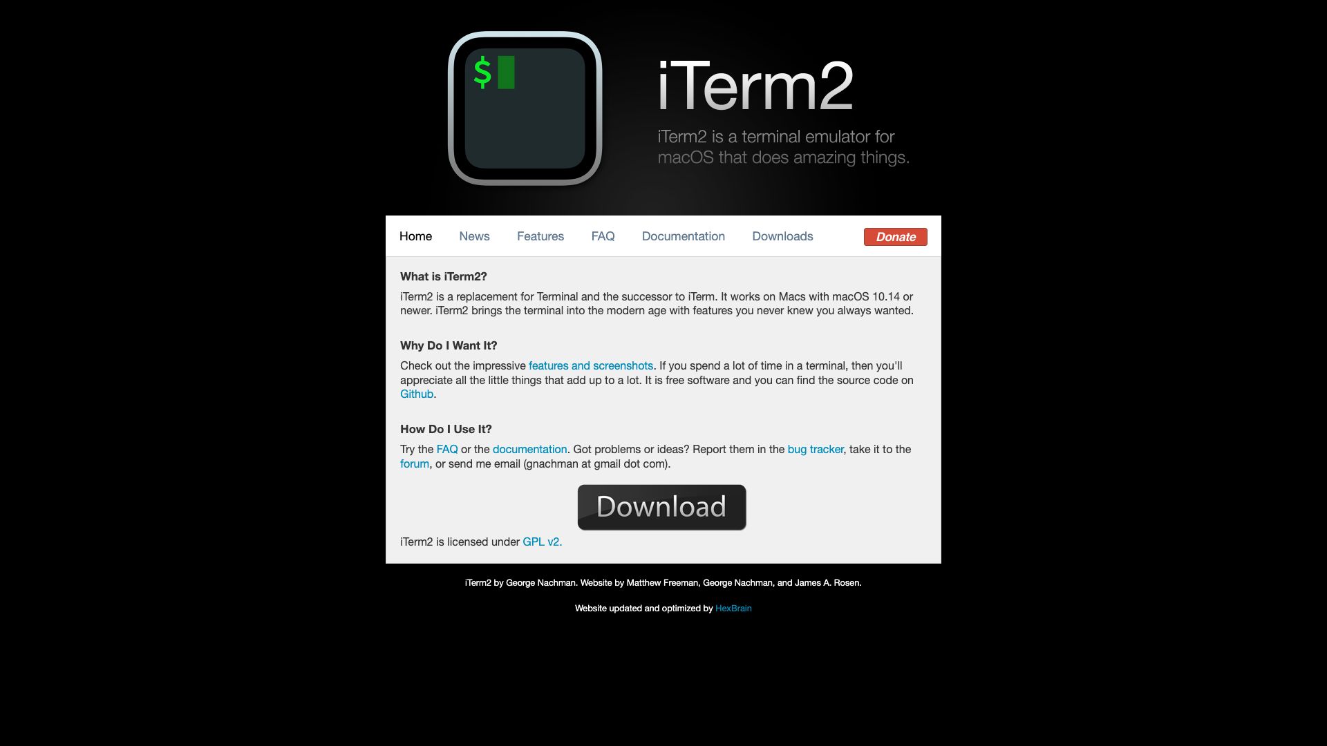 Screenshot of iTerm2: The Modern Terminal for macOS