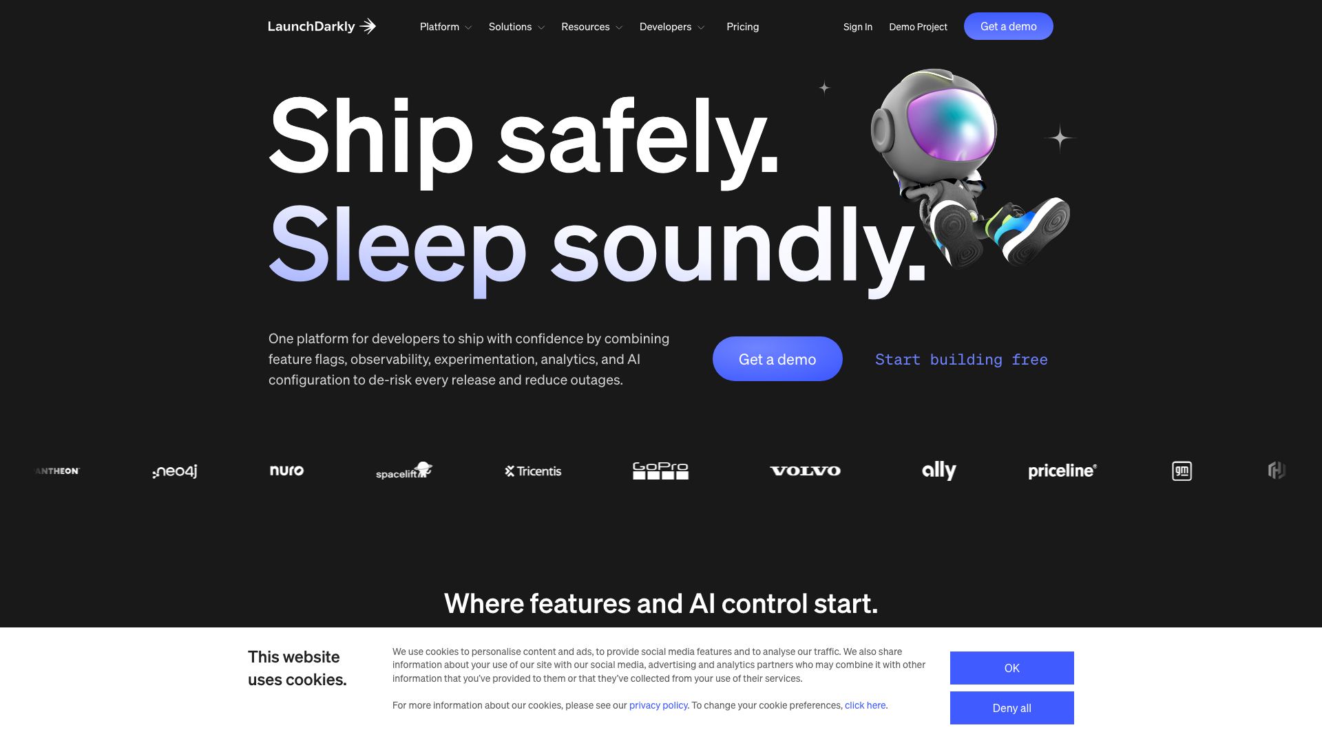 Screenshot of LaunchDarkly: Feature Flagging and Management