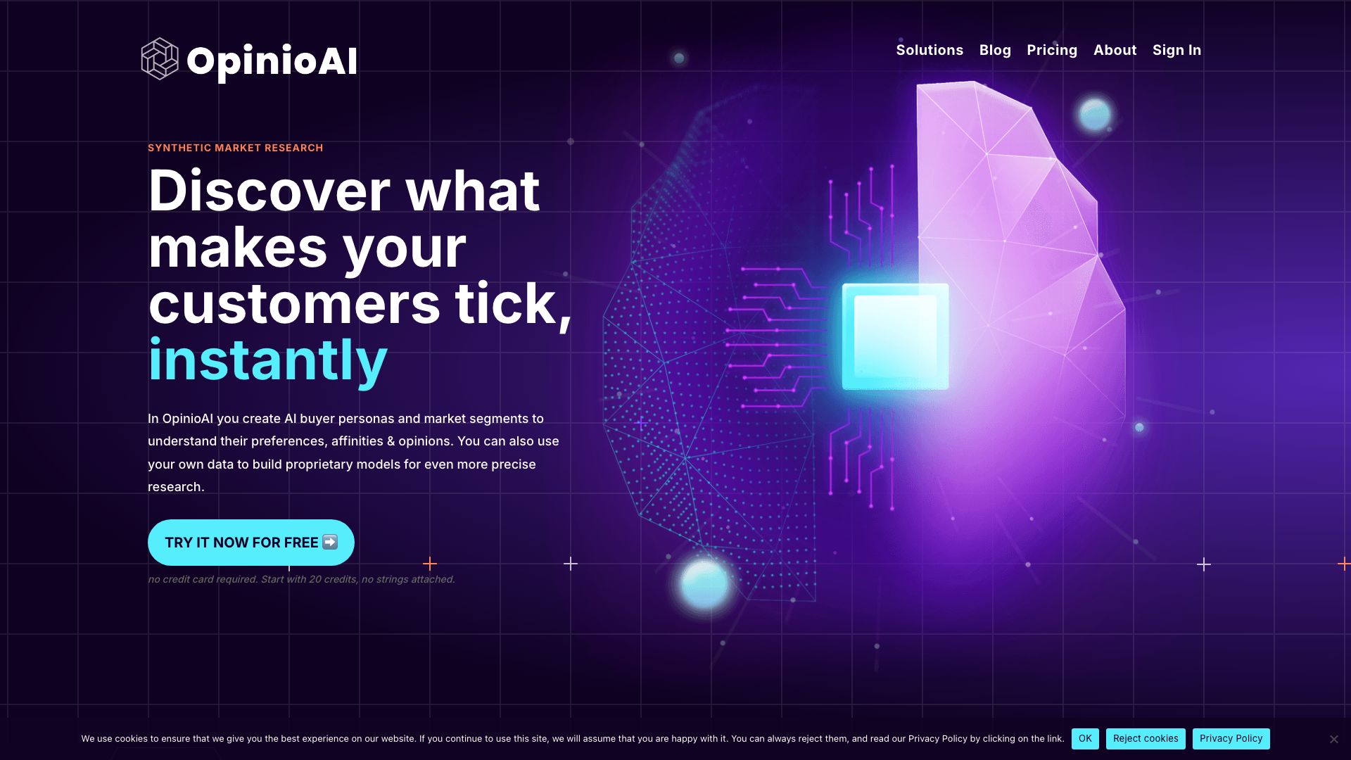 Screenshot of Opinio.ai: Unlock Customer Insights