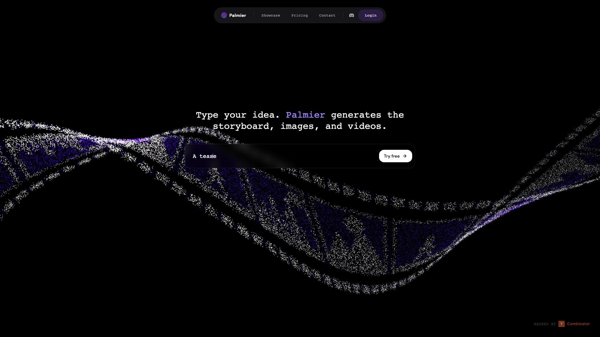 Screenshot of Palmier.io