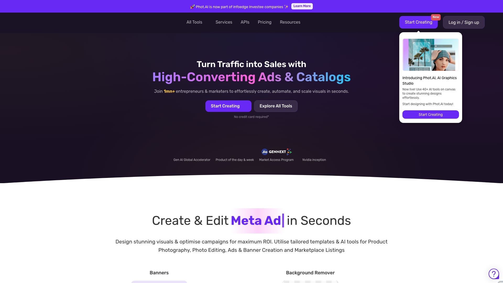 Screenshot of Phot.ai: AI-Powered Photo Editing