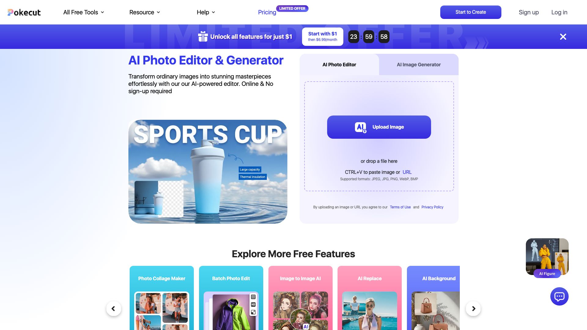 Screenshot of Pokecut: Your AI Photo Assistant