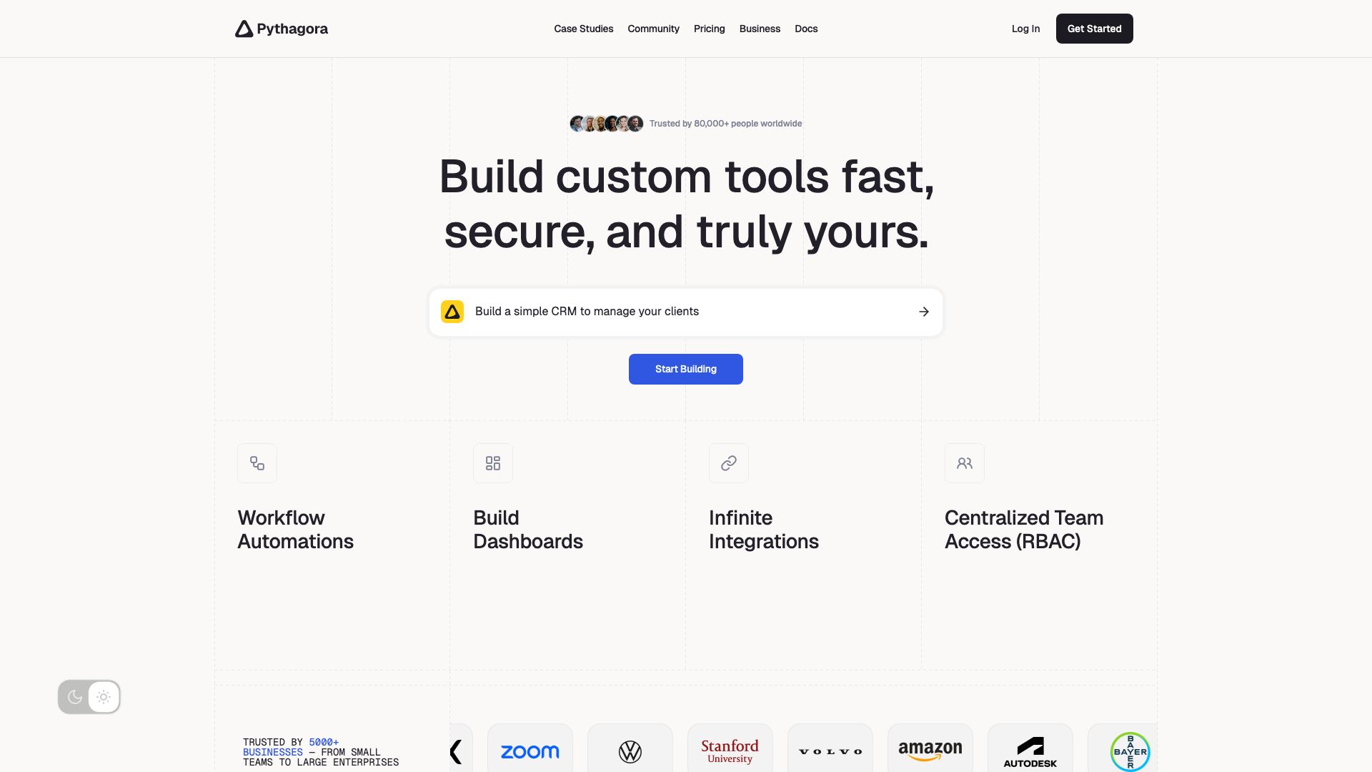 Screenshot of Pythagora: AI-Powered Test Automation