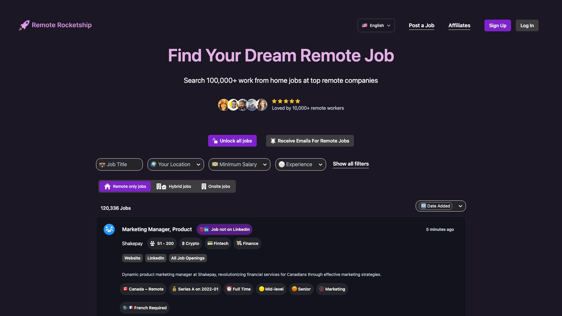 Screenshot of Remote Rocketship