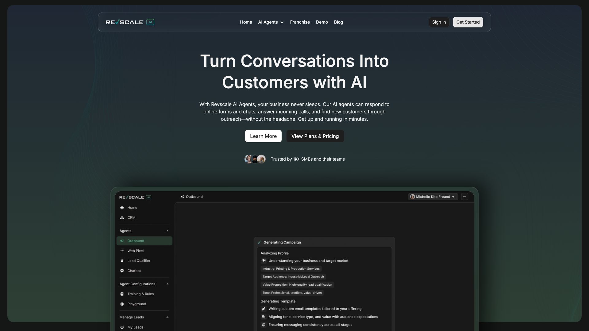 Screenshot of RevScale: Revenue Operations Platform