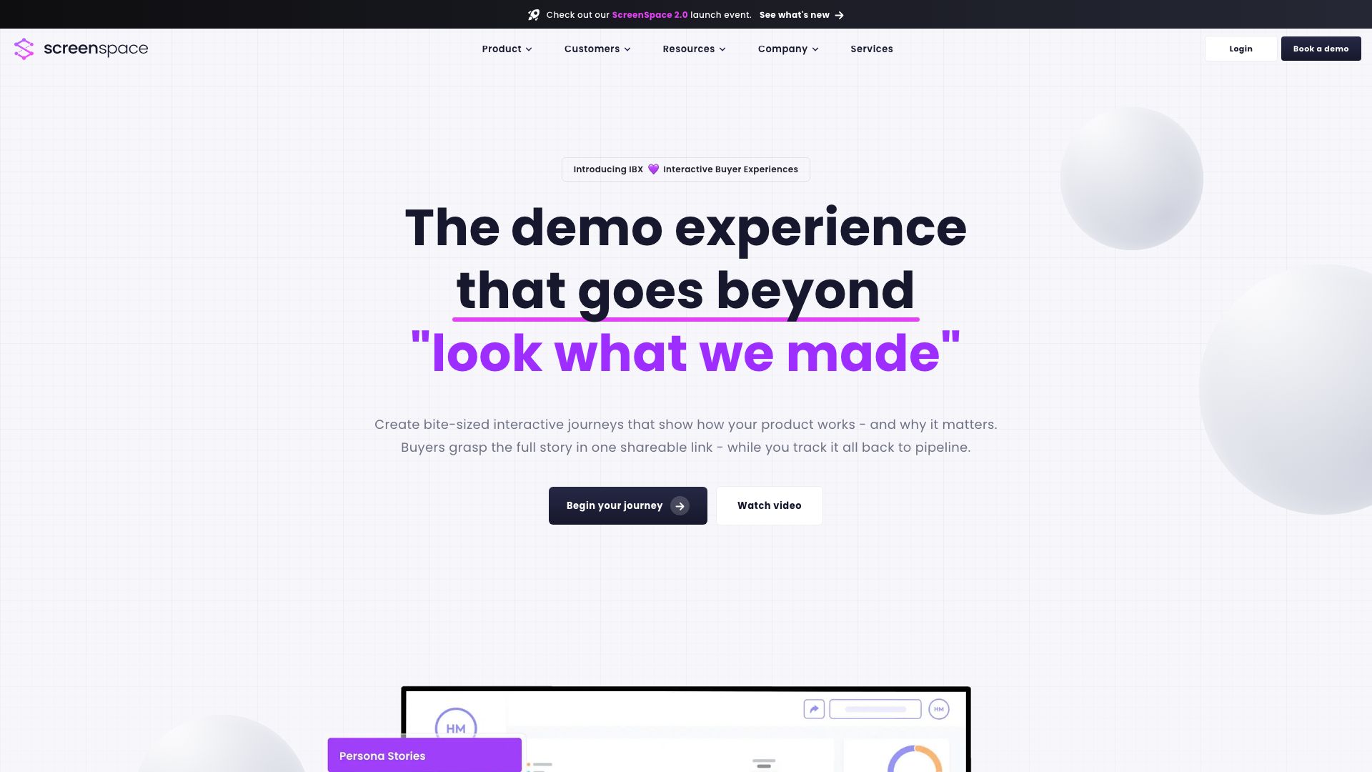 Screenshot of Screenspace.io: Your Visual Content Hub